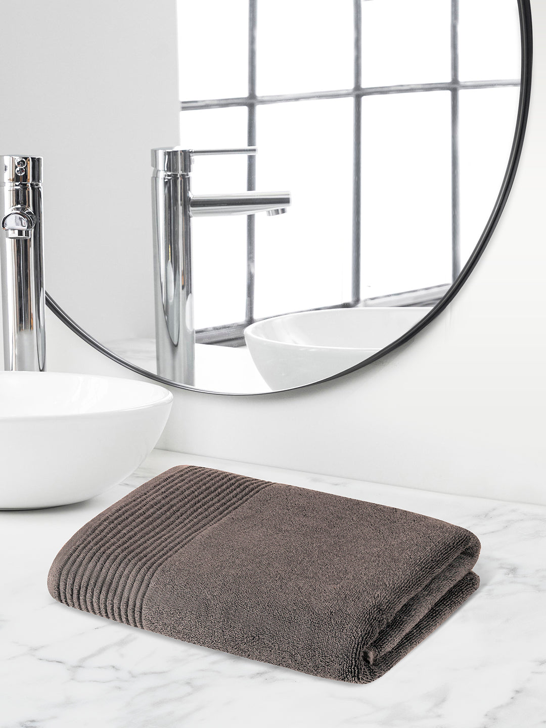 Gold Collection | Bath Towel | 600 GSM | Natural Grey by Himeya
