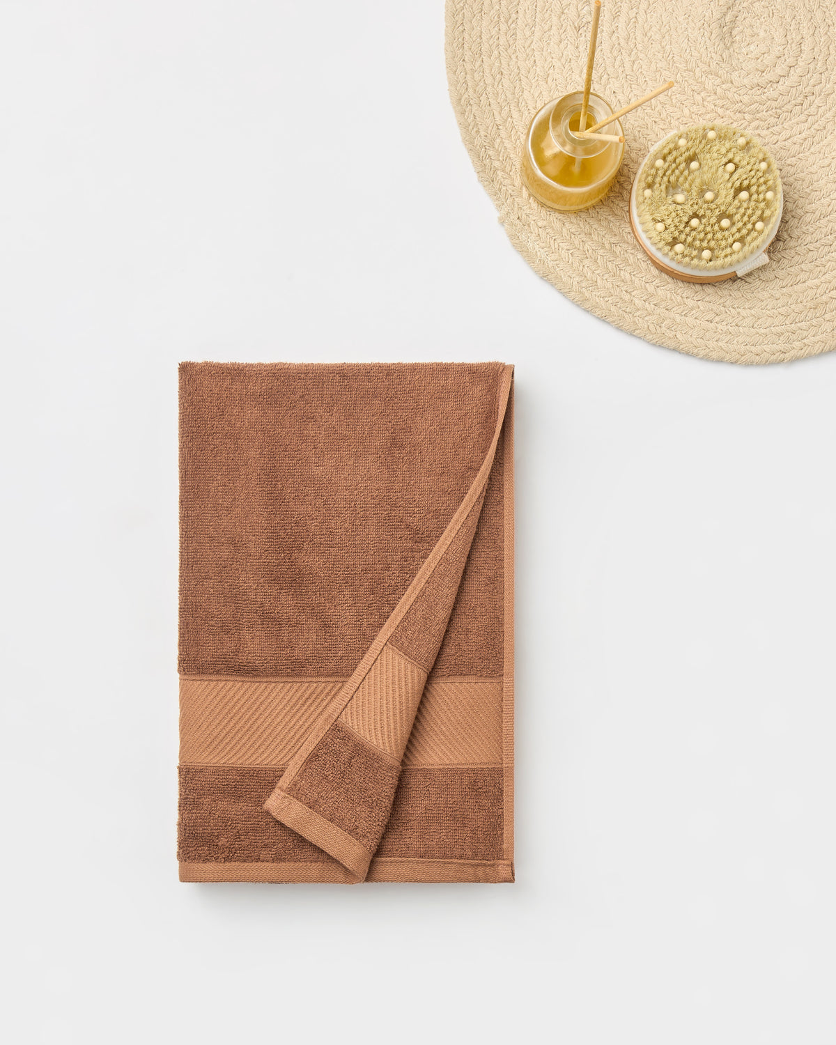 Bamboo Cotton | Bath Towel | 400 GSM | Leather Brown