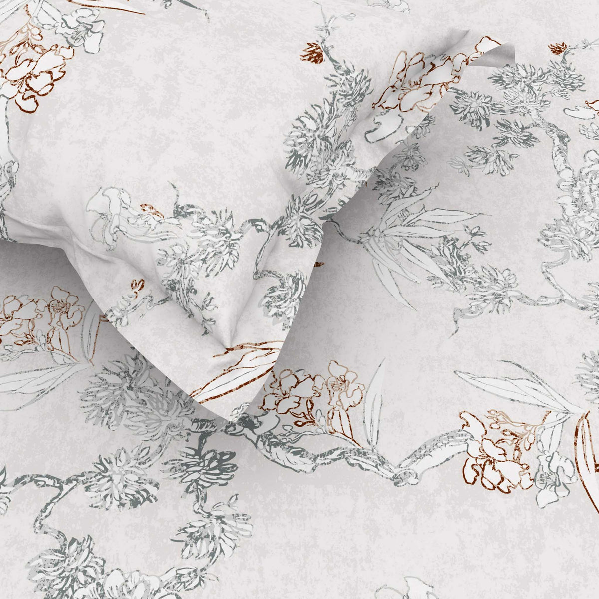 The Gold Collection | King Bedsheet Set | 300 TC Cotton | Grey
