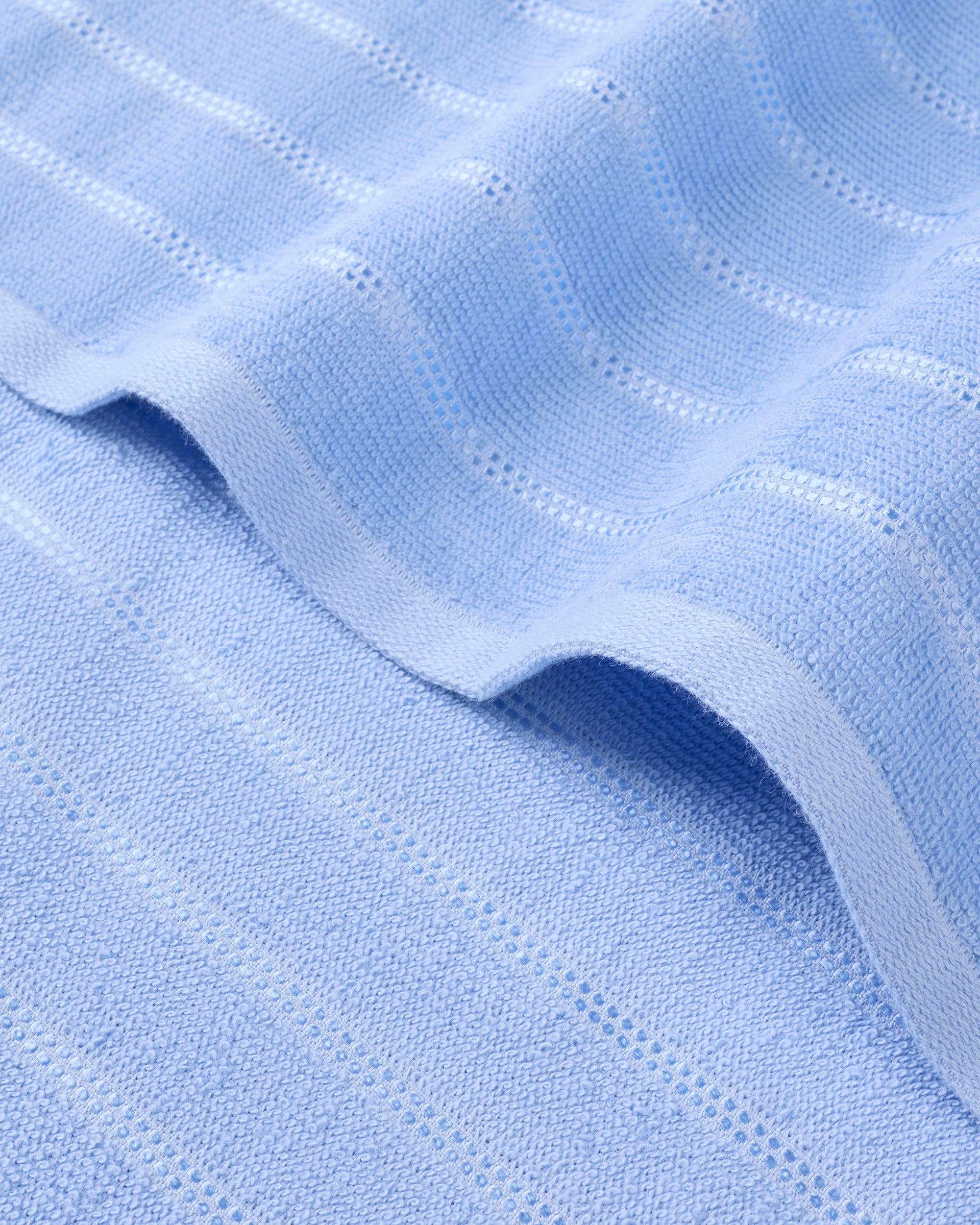 Comfort Pearl Stripe | Bath Towel | 300 GSM | Cornflower Blue