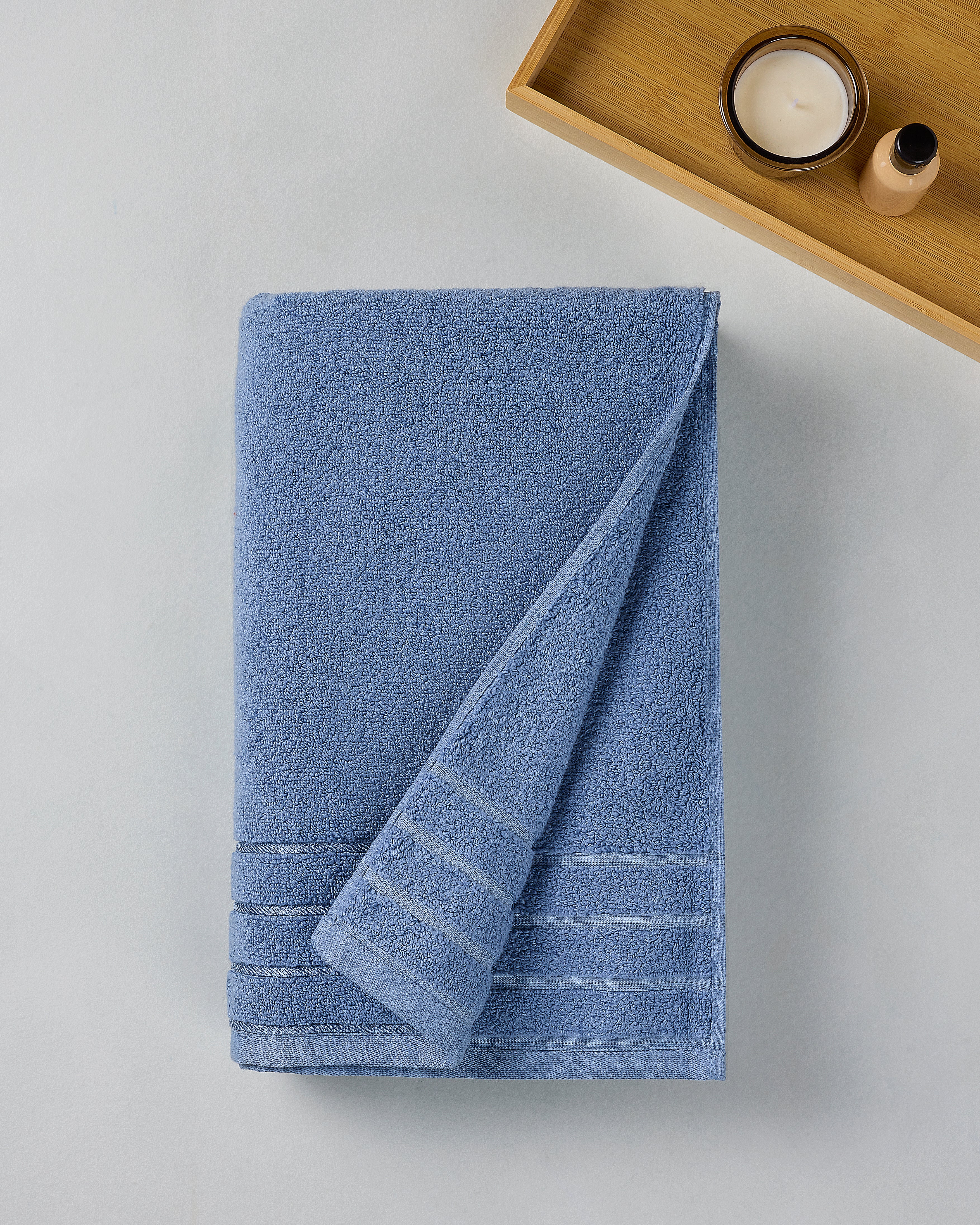 Gold Collection | Bath Towel | 650 GSM | Slate Blue by Himeya