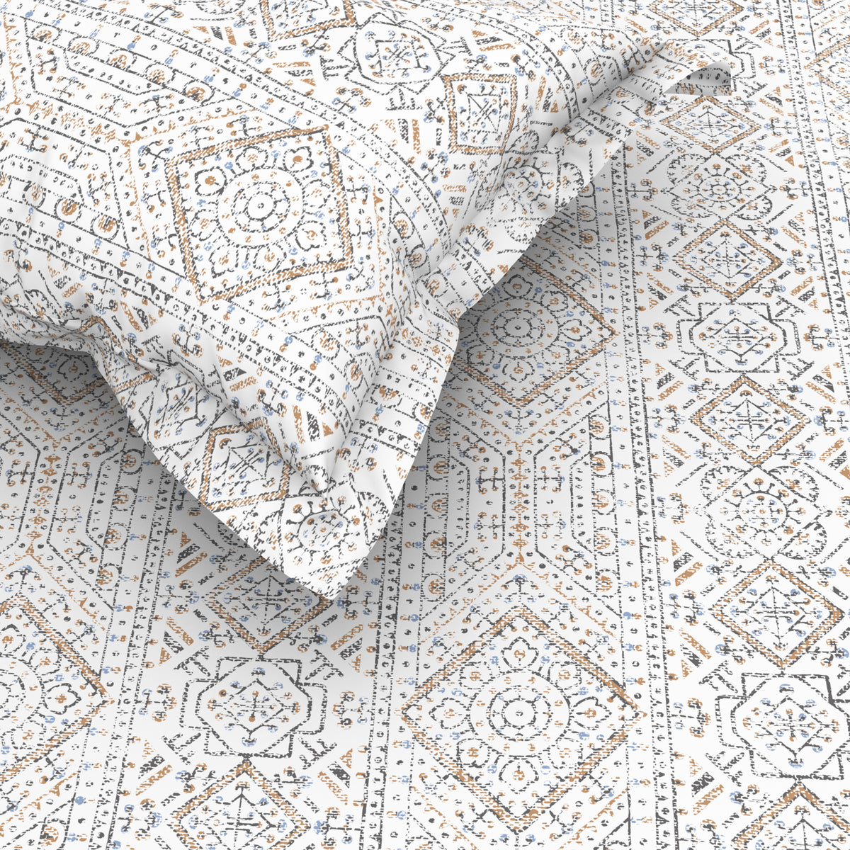 The Elite Collection | King Bedsheet Set | 180 TC Cotton | Sandstone