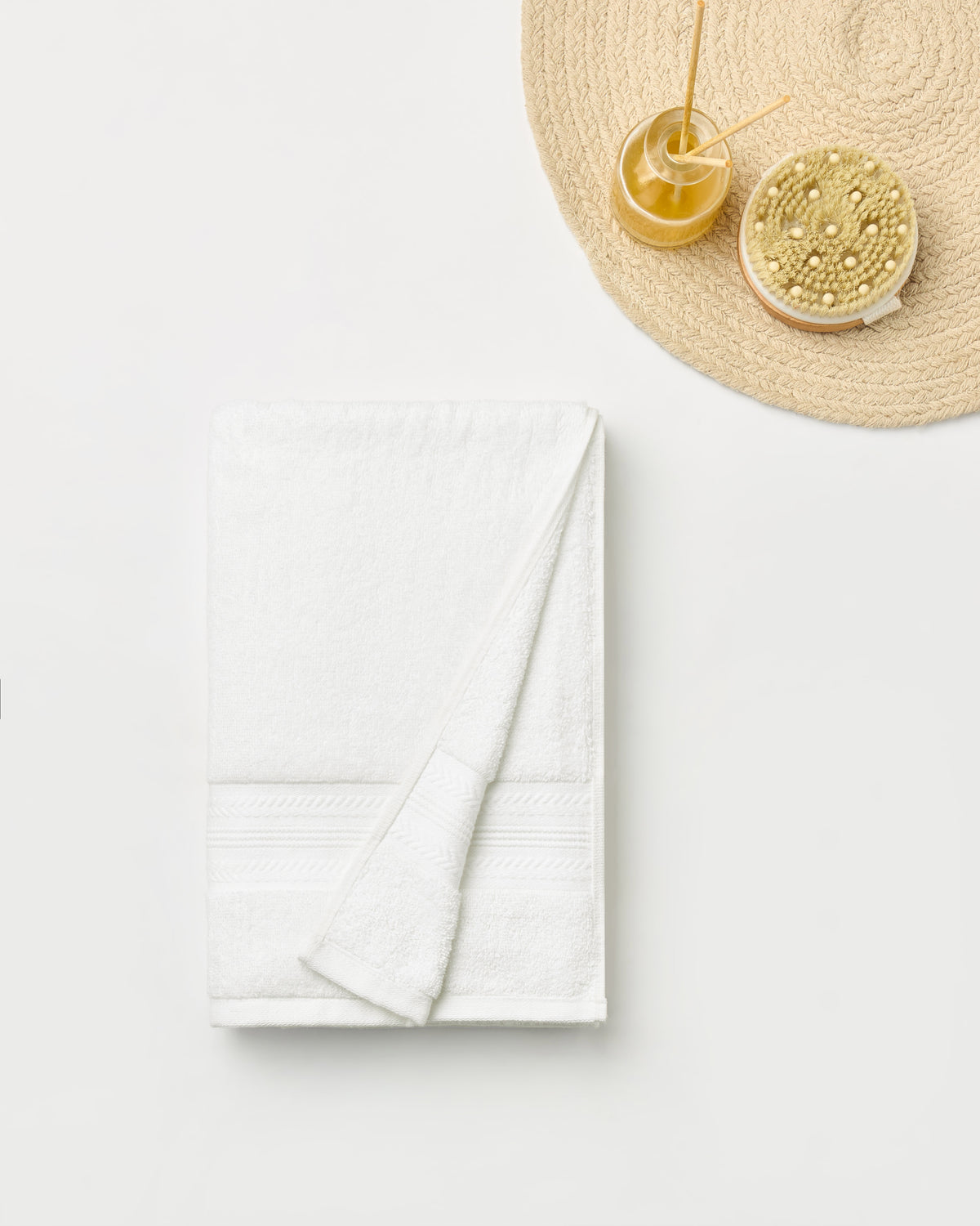 Bamboo Cotton | Bath Towel | 600 GSM | White