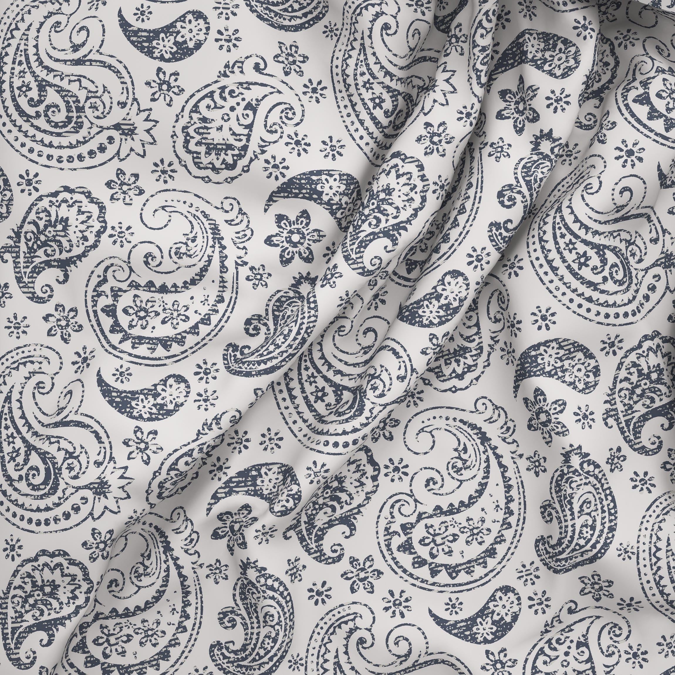 The Comfort Collection | Printed King Bedsheet Set | 120 Tc Percale Print - Soft Grey