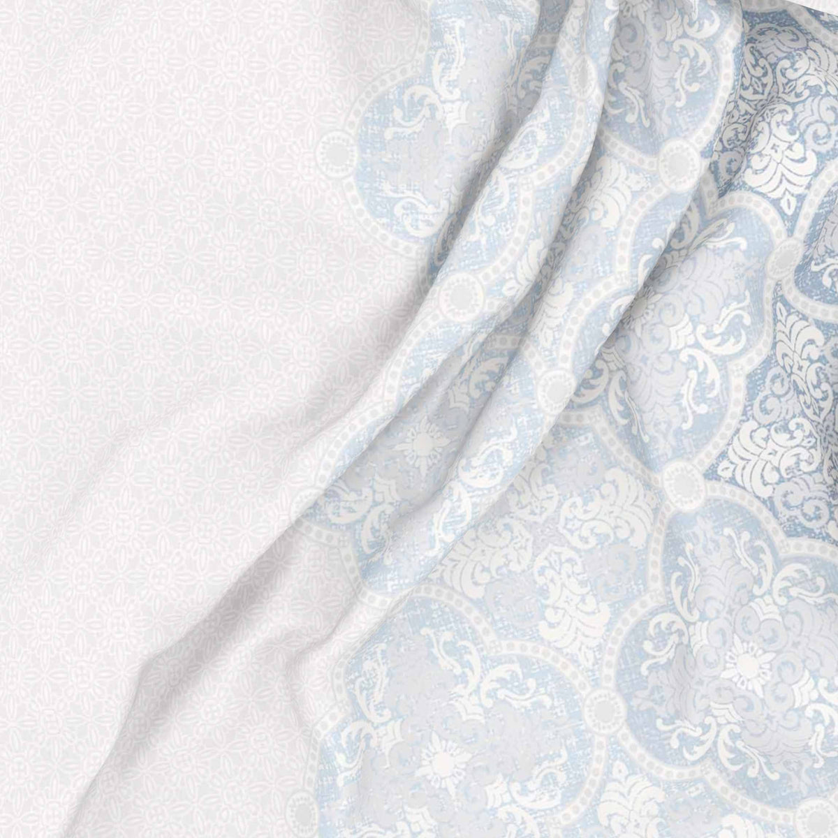 The Gold Collection | King Bedsheet Set | 300 TC Cotton | Castle Blue