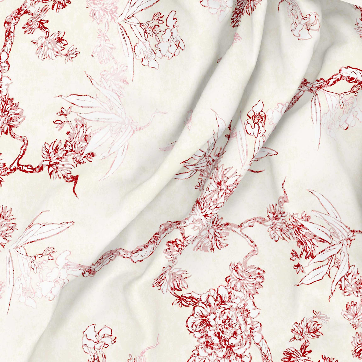 The Gold Collection | King Bedsheet Set | 300 TC Cotton | Red