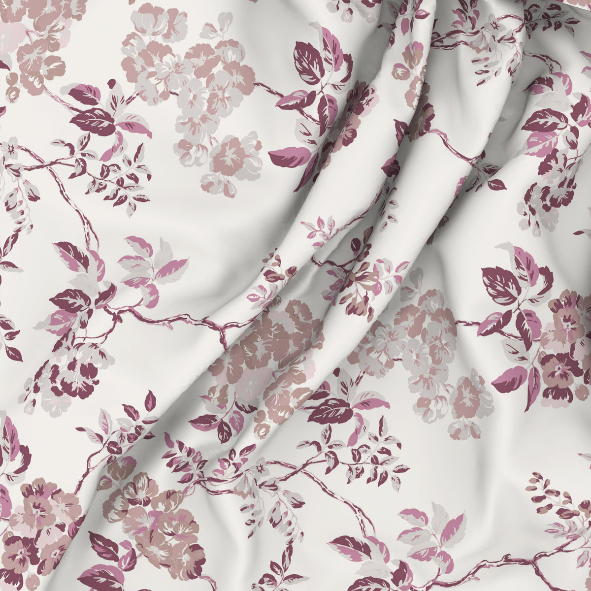 The Elite Collection | King Bedsheet Set | 180 TC Cotton | Pink Orchid
