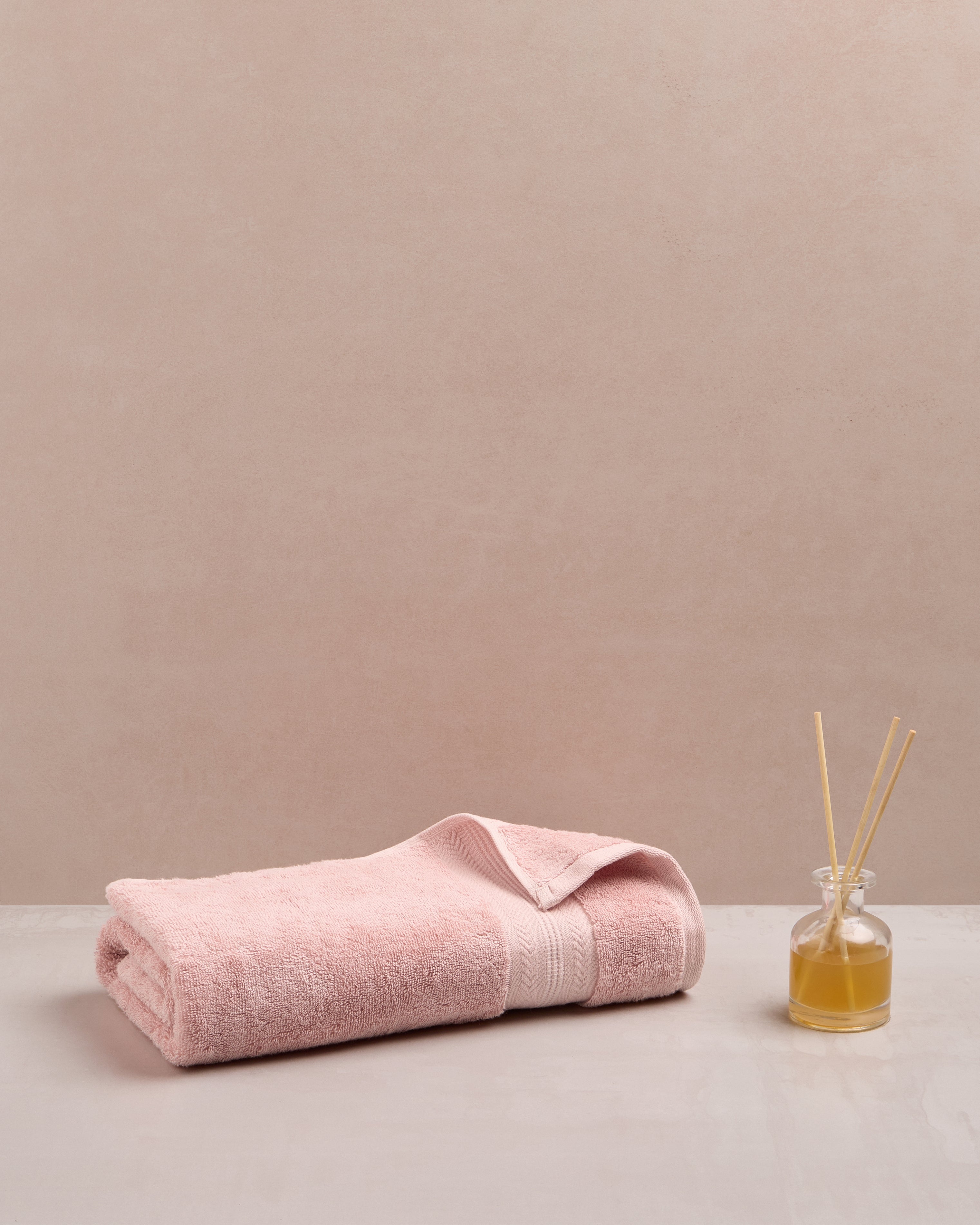 Bamboo Cotton | Bath Towel | 600 GSM - Butter Pink - By Himeya