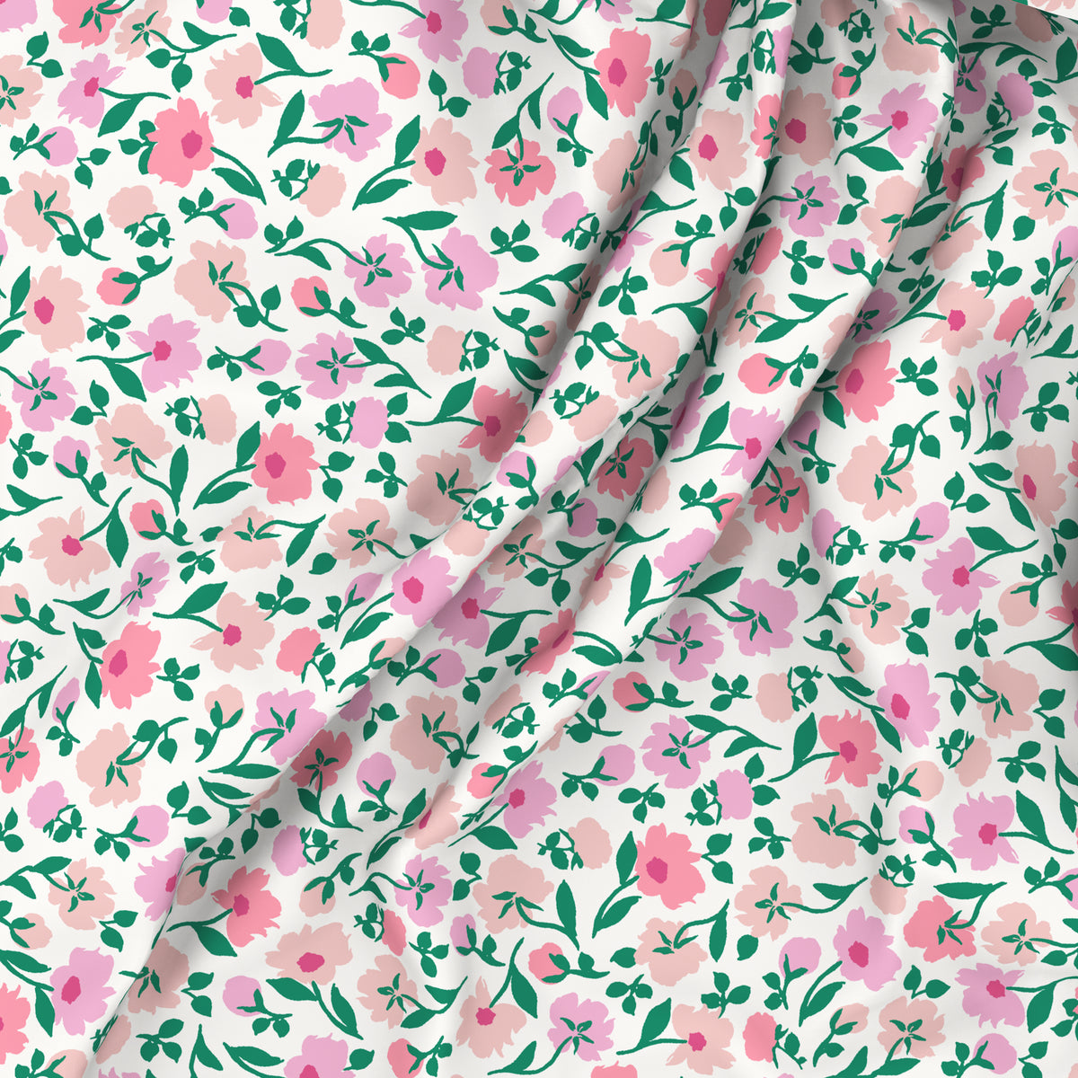 The Elegant Collection | Printed Double Bedsheet Set | 190 TC Cotton | Peony Party-Pink