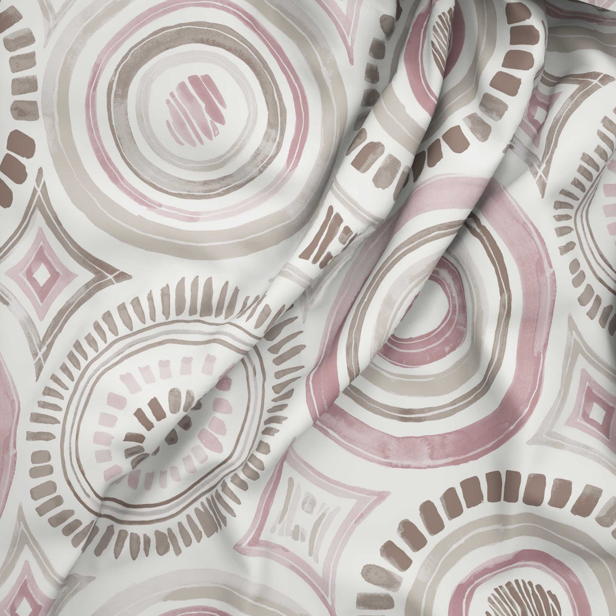 The Comfort Collection | Printed King Bedsheet Set | 120 Tc Percale Print | Soft Pink