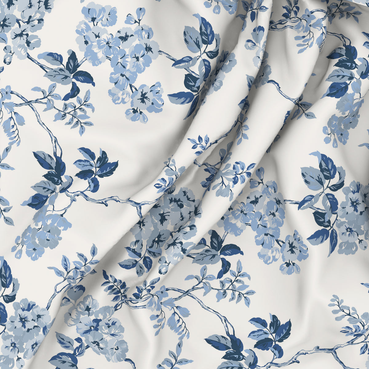 The Elite Collection | King Bedsheet Set | 180 TC Cotton | Indigo