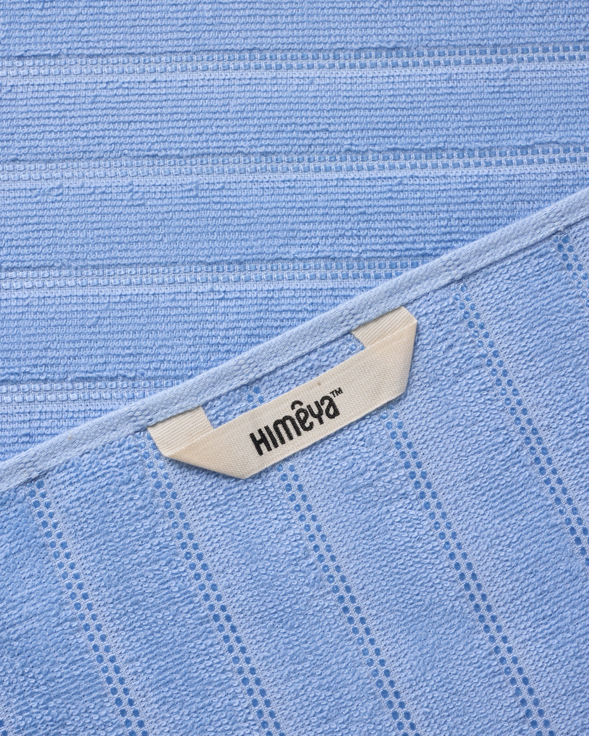 Comfort Pearl Stripe | Bath Towel | 300 GSM | Cornflower Blue
