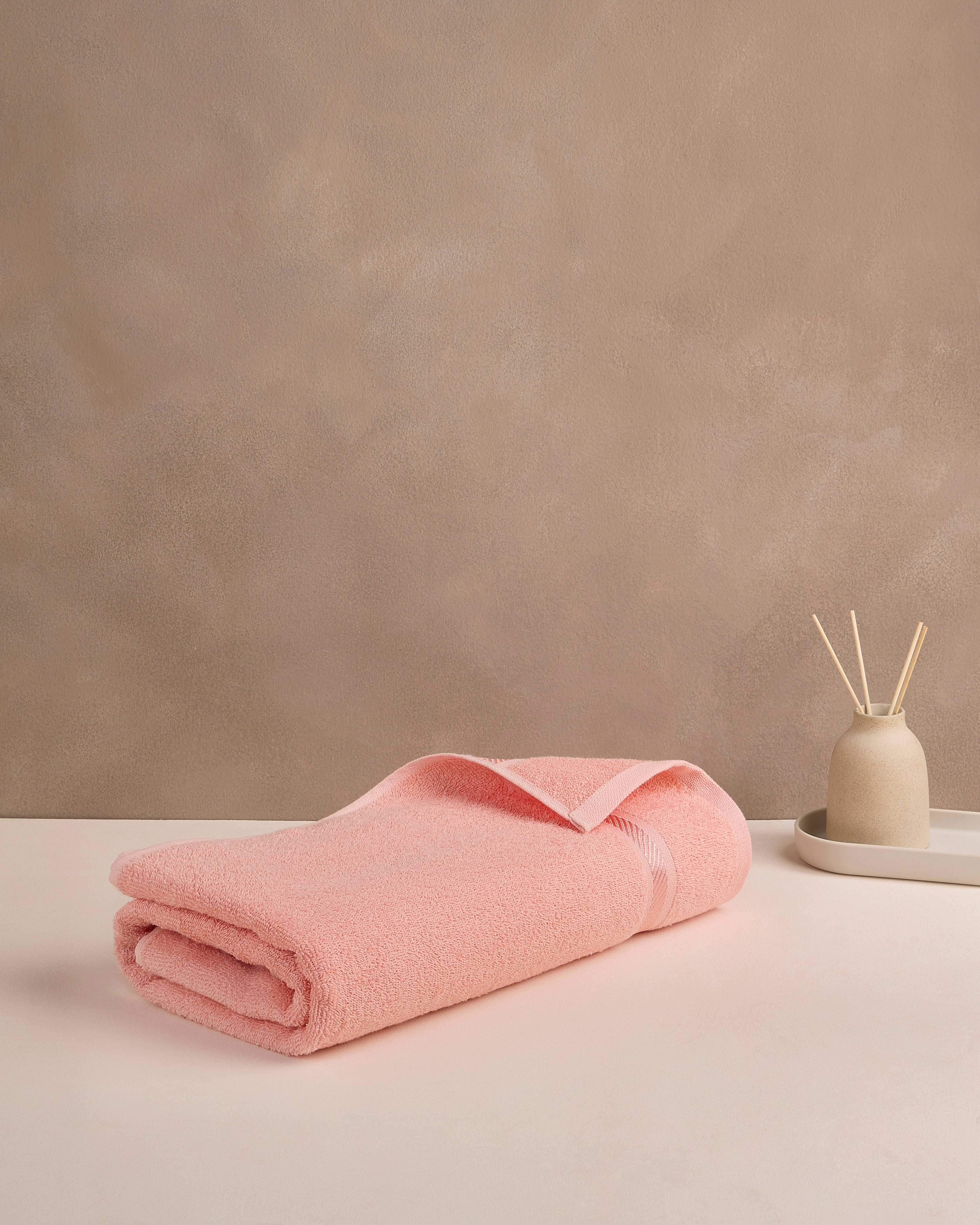 Comfort Aero Cotton | Bath Towel | 350 GSM | Peach Poetry