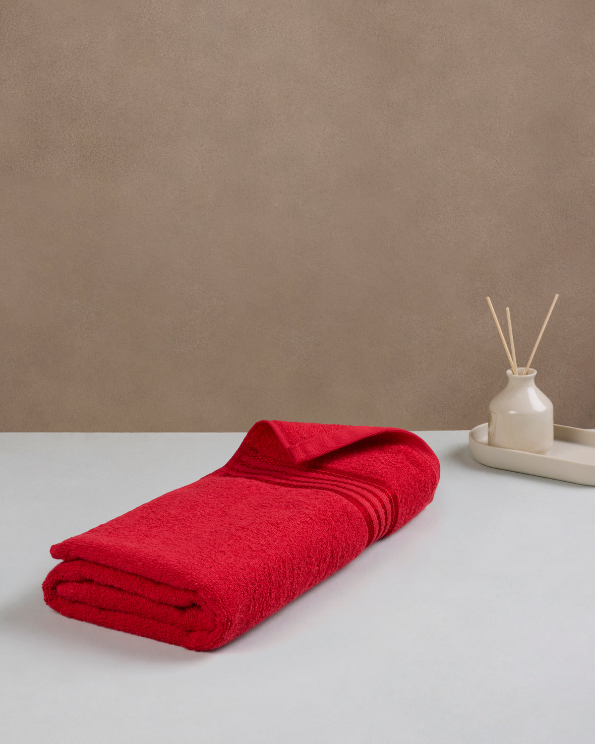 Classic Cotton | Bath Towel| 380 GSM | Spanish Red