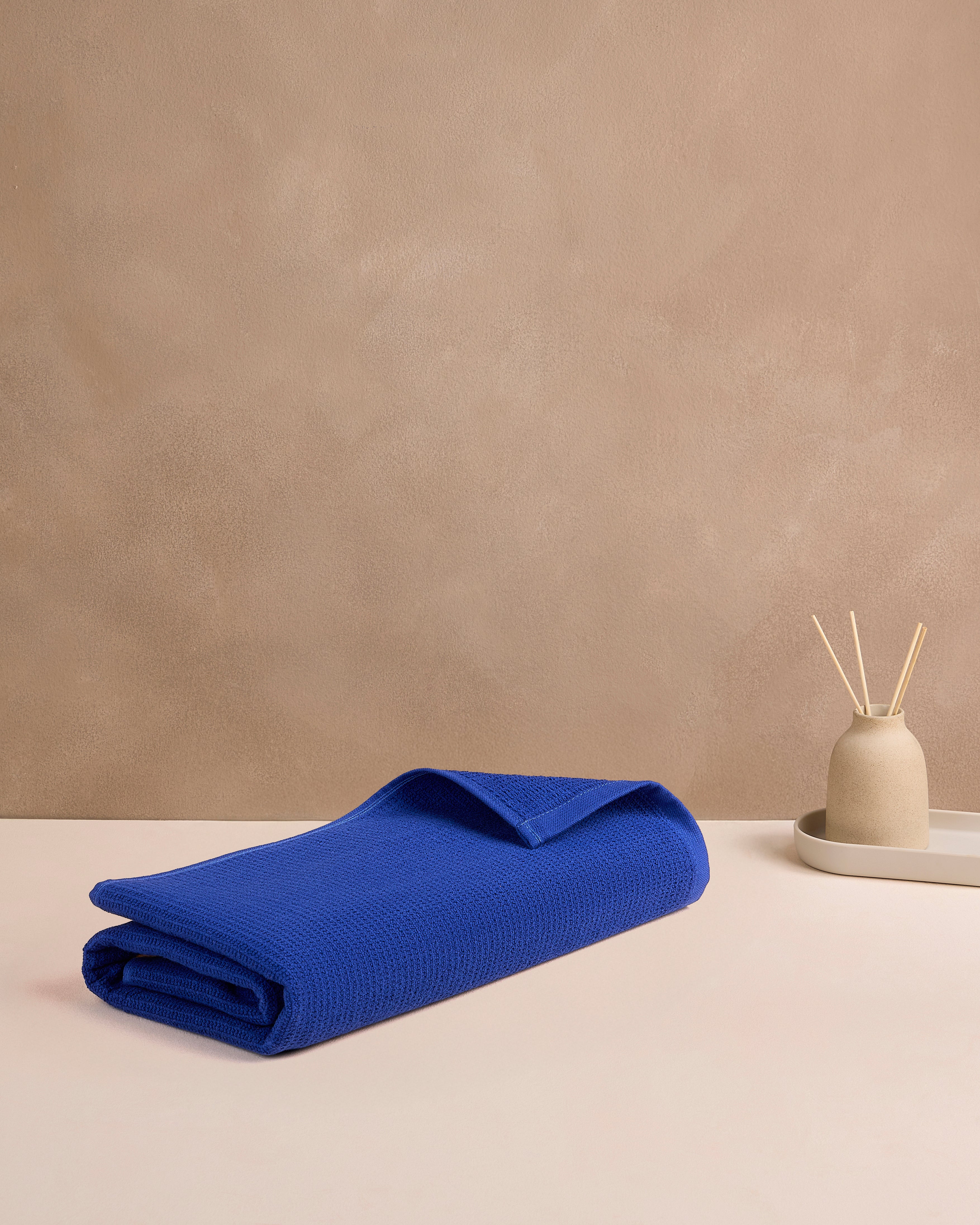 Comfort Collection, Waffle Grid | Bath Towel | 360 GSM 100% Cotton - Celestial Blue by Himeya