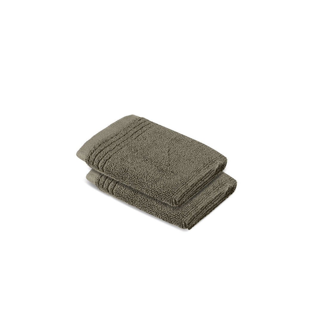 Gold Collection | Face Towel Pack of 2 | 600 GSM | Recycled Grey by Himeya