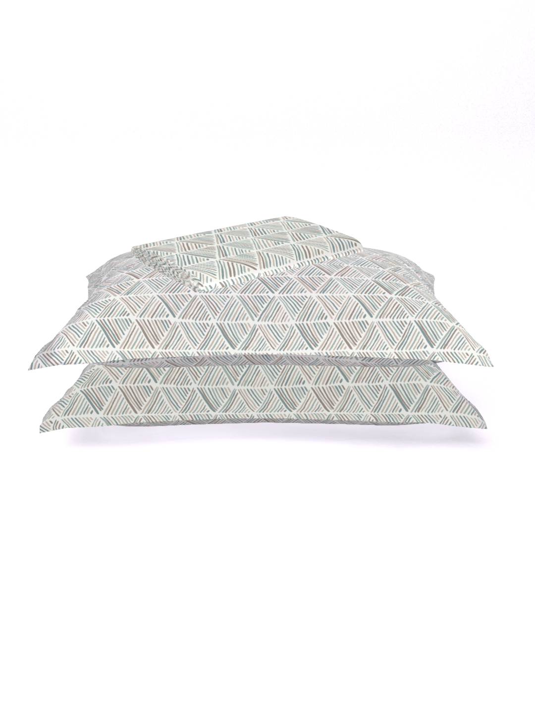 The Comfort Collection  | Printed Double Bedsheet Set | 144 TC Percale Print | Yellow Blues