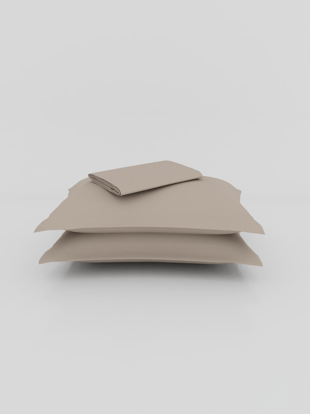 The Gold Collection | Solid King Bedsheet Set | 300 TC Sateen Solid | Peeled Almond
