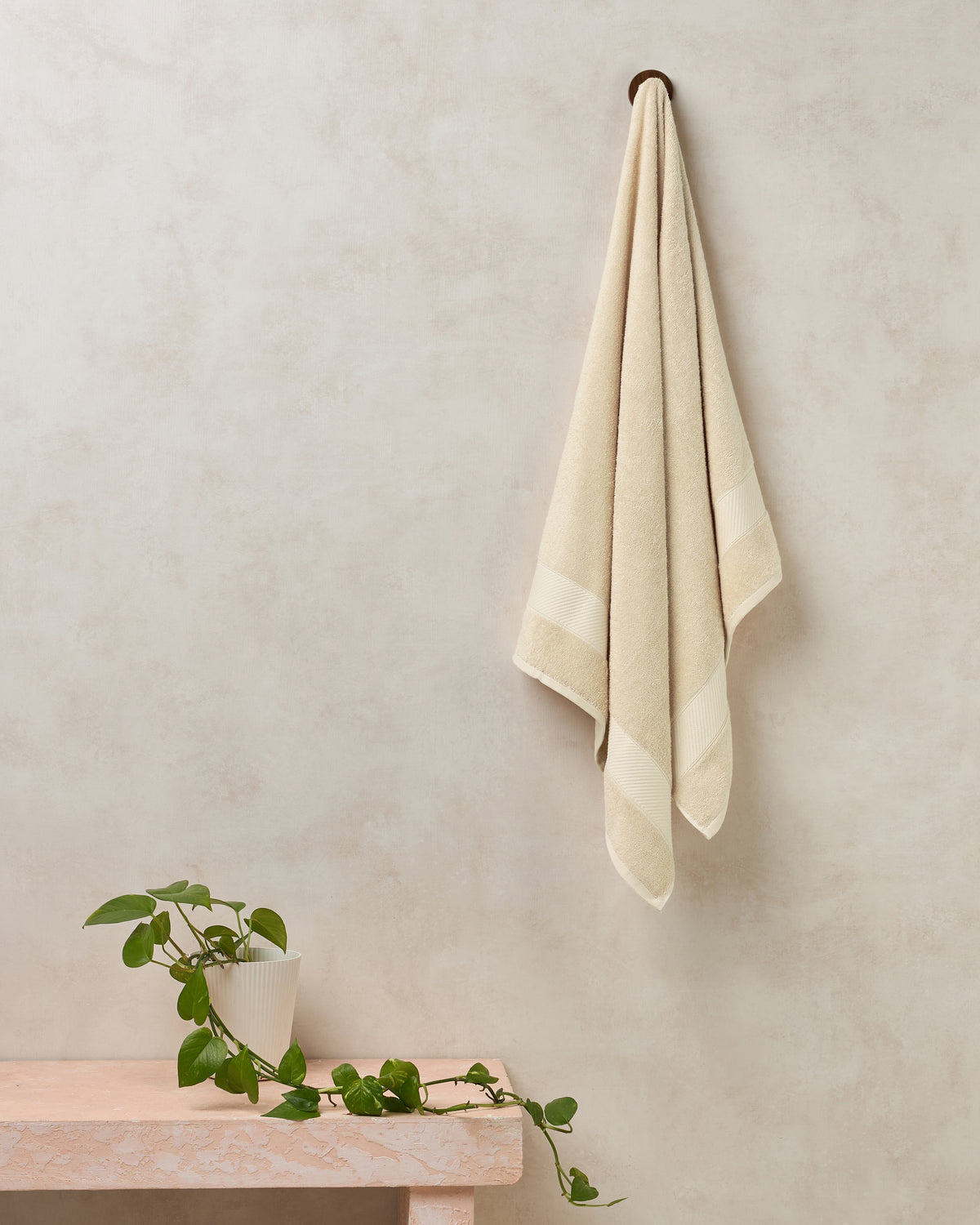 Bamboo Cotton | Bath Towel | 400 GSM | Sand Stone