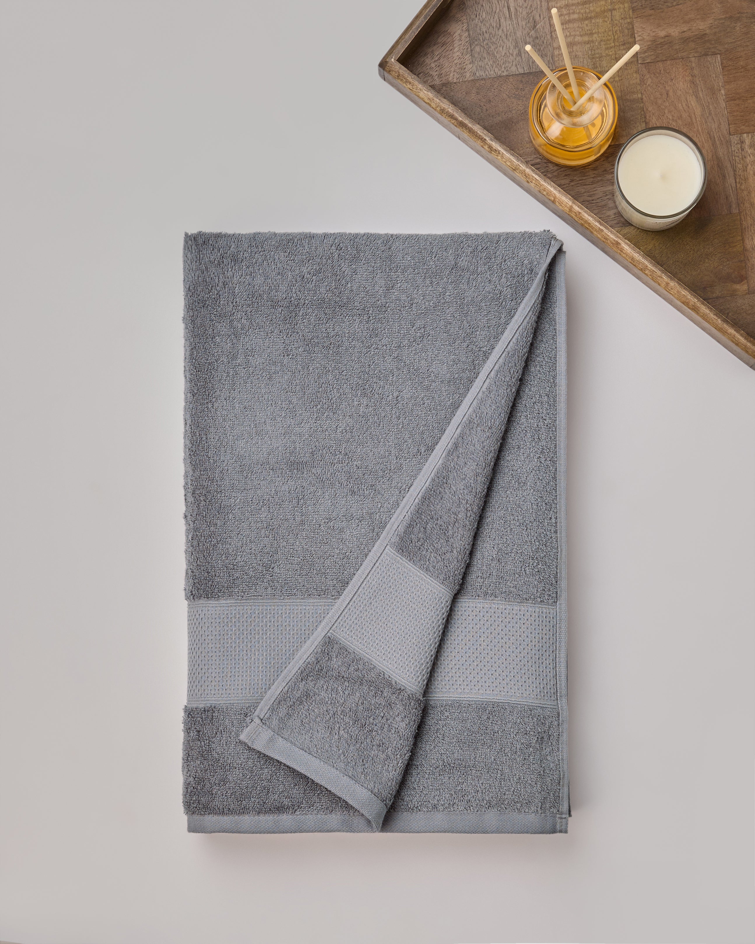 The Elite Collection, Daily Soft | Bath Towel | 450 GSM - Ash Grey