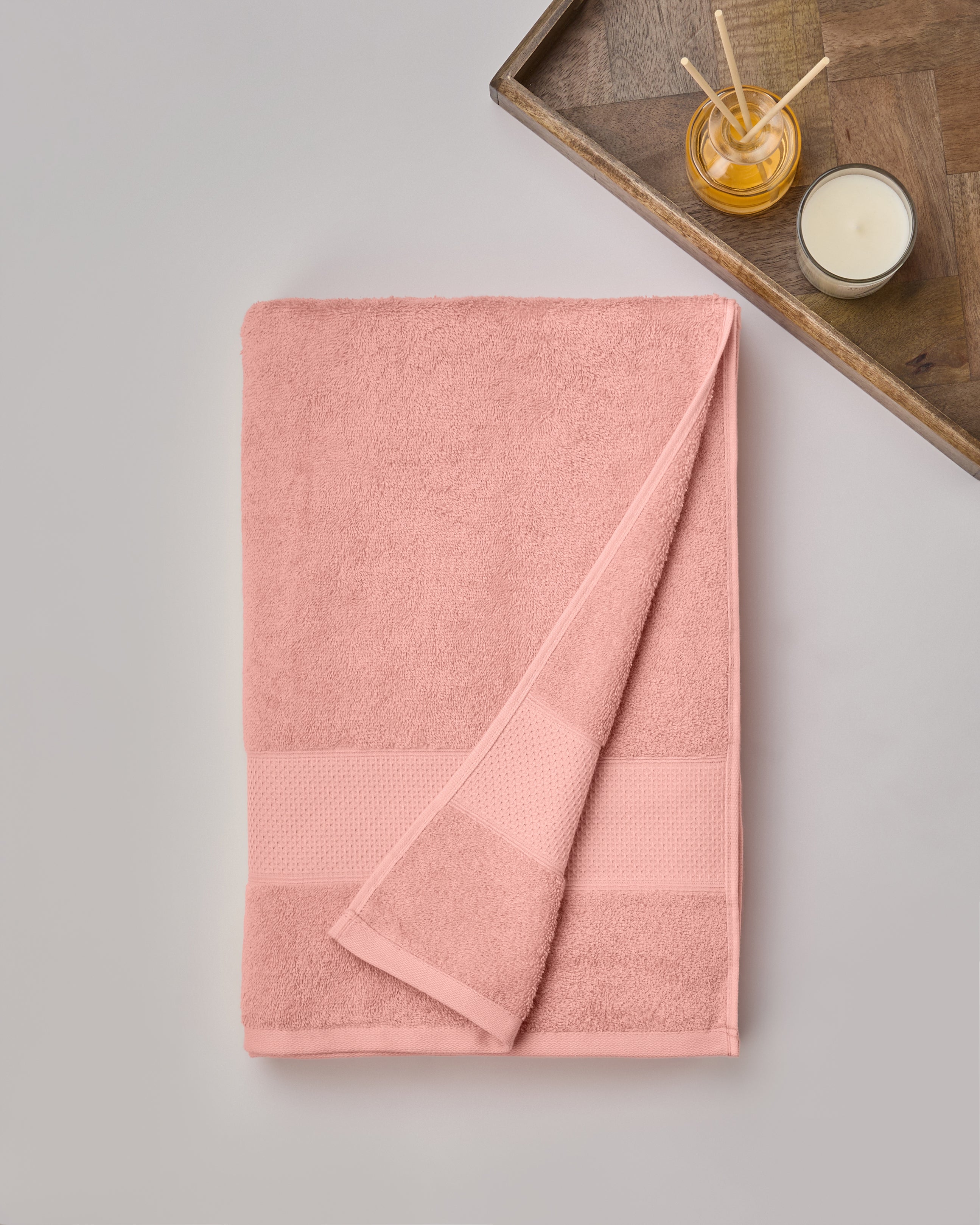 The Elite Collection | Bath Sheet | 450 GSM | Peach Blush