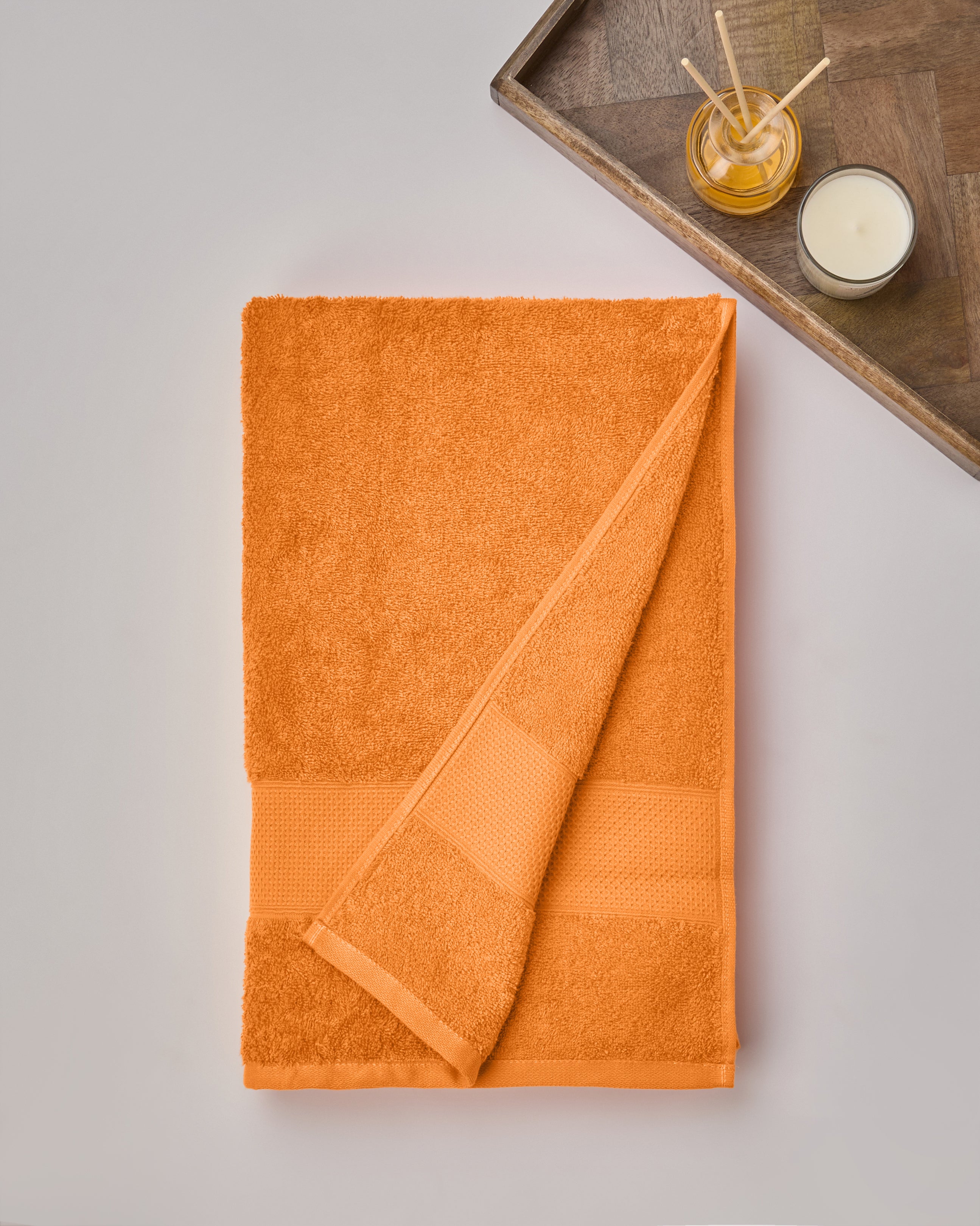 The Elite Collection | Bath Towel | 450 GSM | Tangy Orange