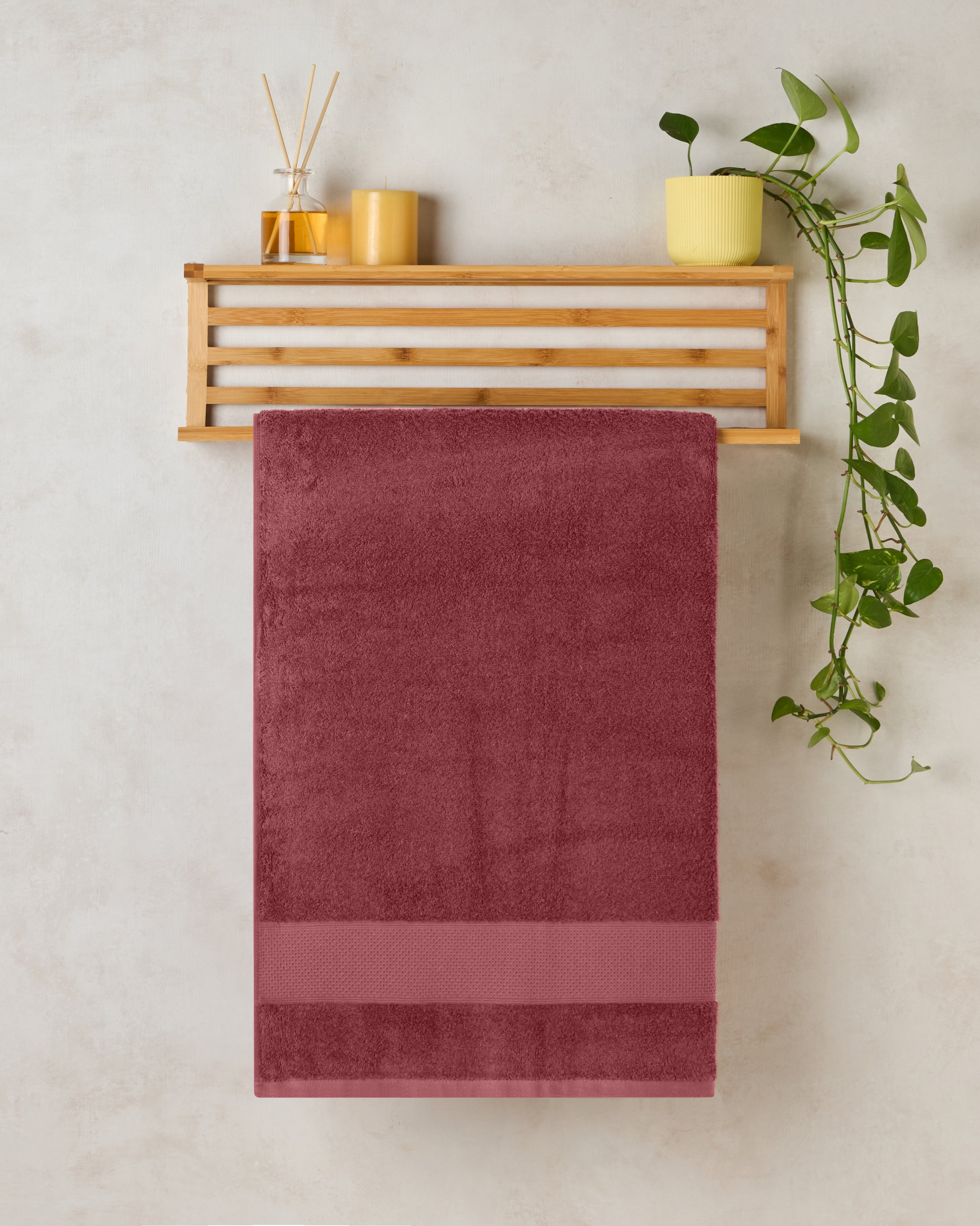 The Elite Collection, Daily Soft | Bath Sheet | 450 GSM - Divine Red