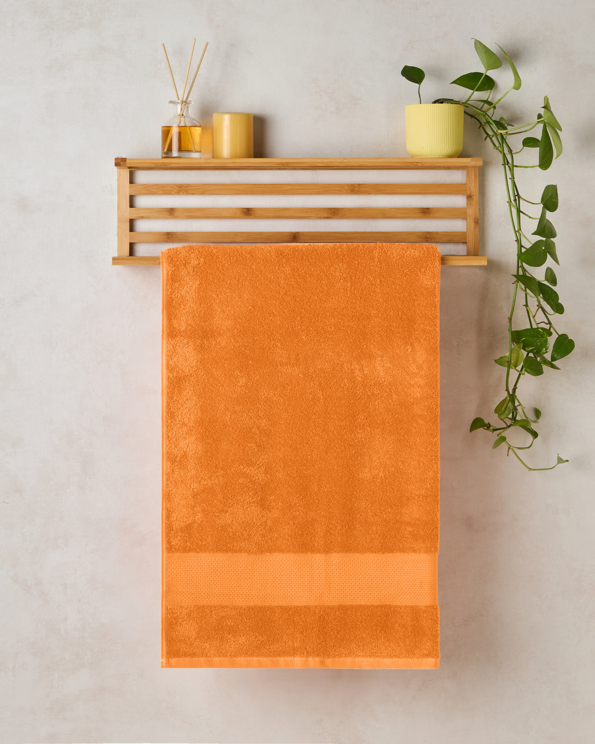 The Elite Collection | Small Bath Towel | 450 GSM | Tangy Orange