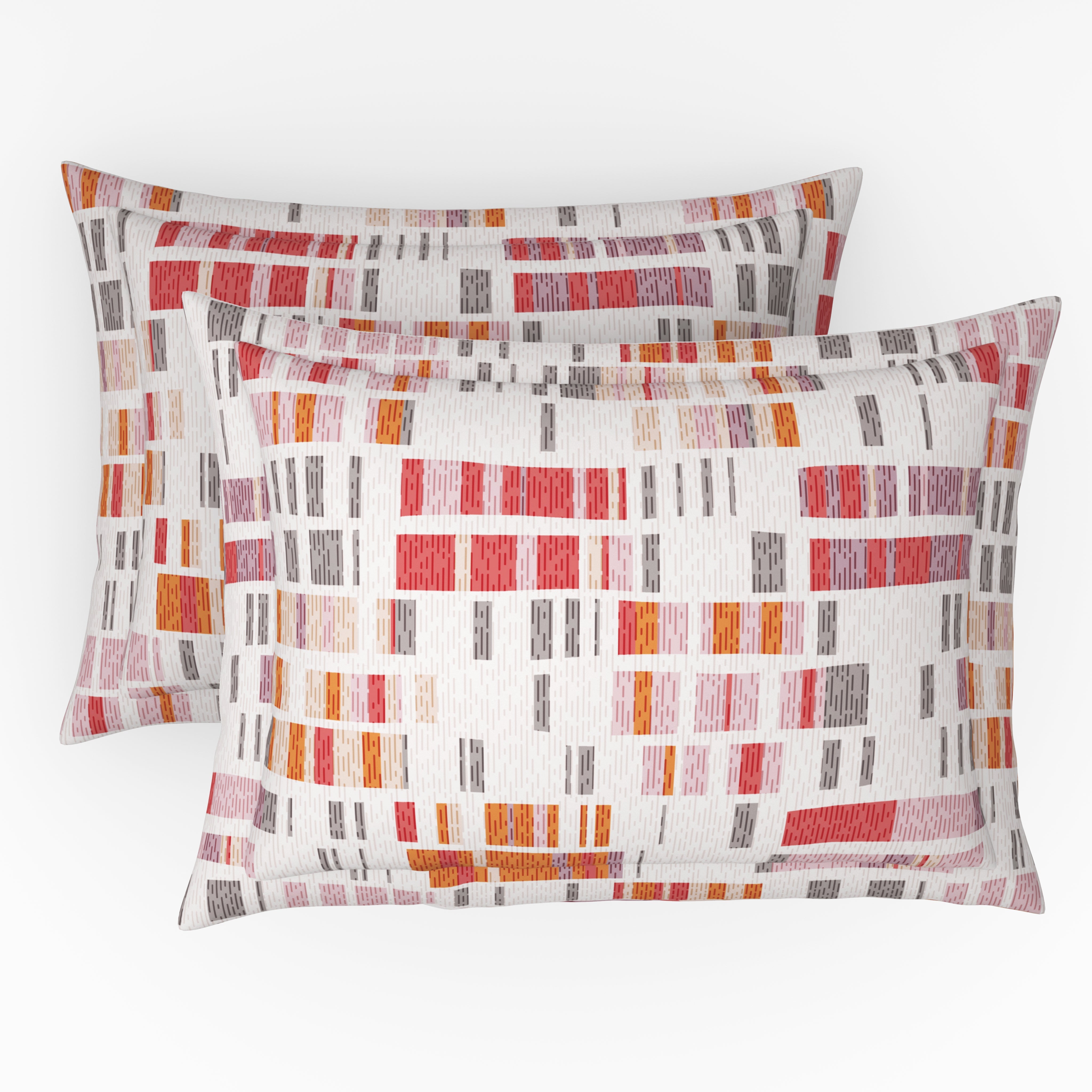 Comfort Collection, Bold & Beyond | Printed Double Bedsheet Set | 120 TC Cotton - Cherry Red by Himeya