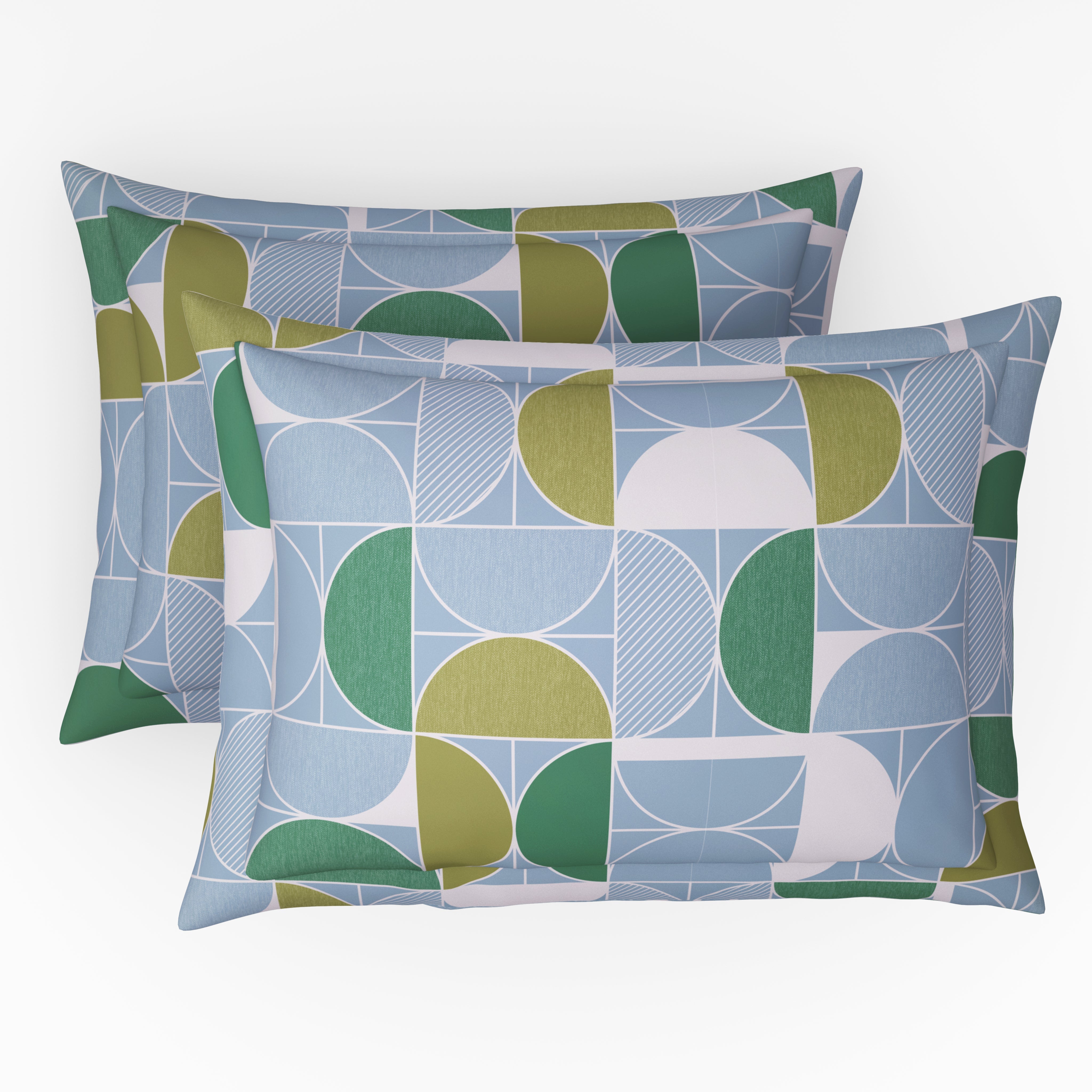 Comfort Collection, Bold & Beyond | Printed Double Bedsheet Set | 120 TC Cotton - Warm Grey by Himeya