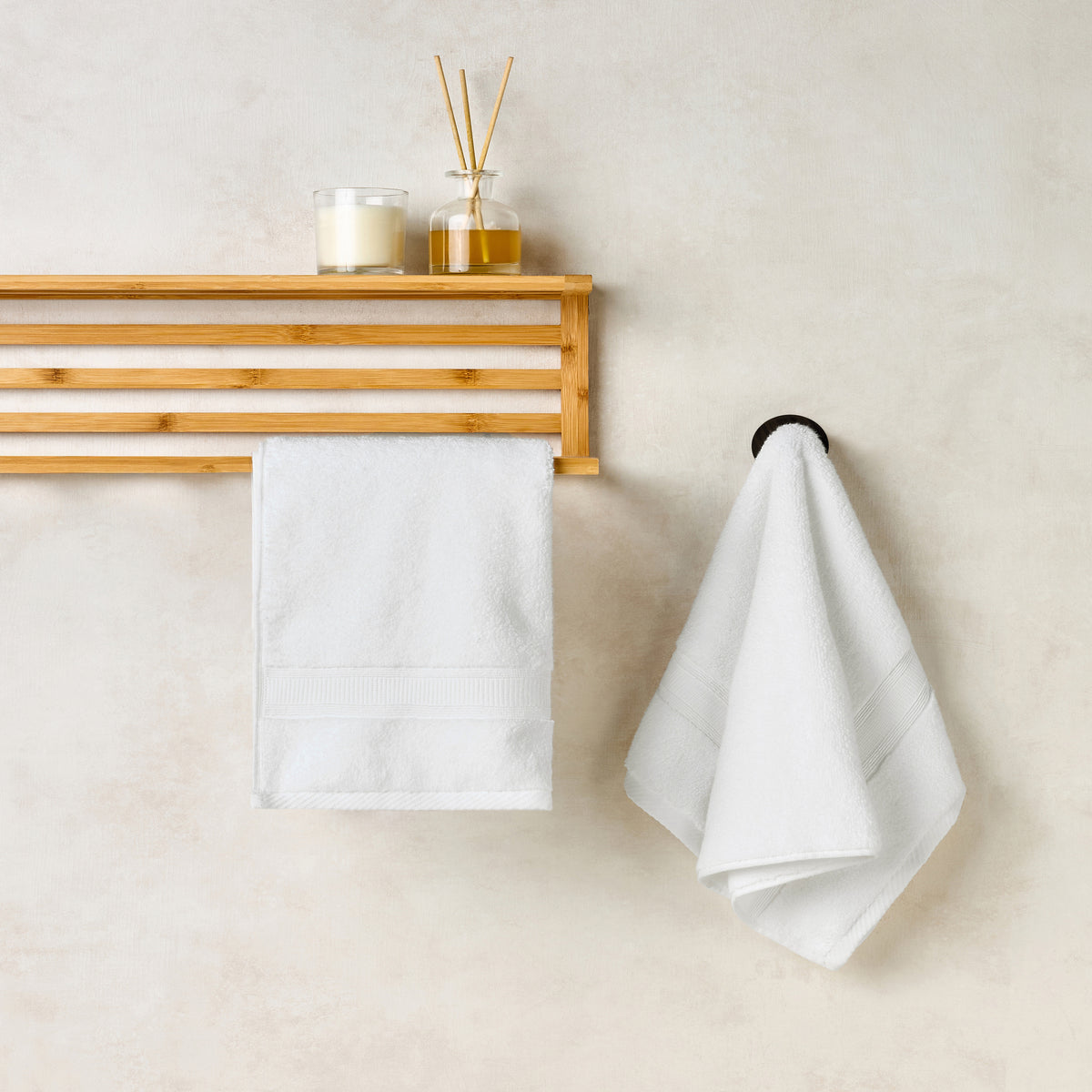 Gold Collection | Hand Towel(pack of 2) | 700 GSM | White