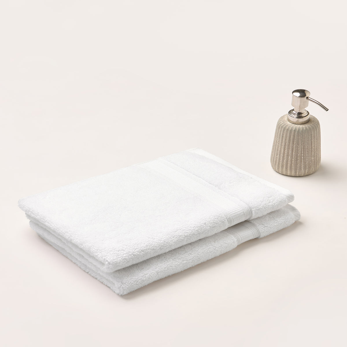 Gold Collection | Hand Towel(pack of 2) | 700 GSM | White