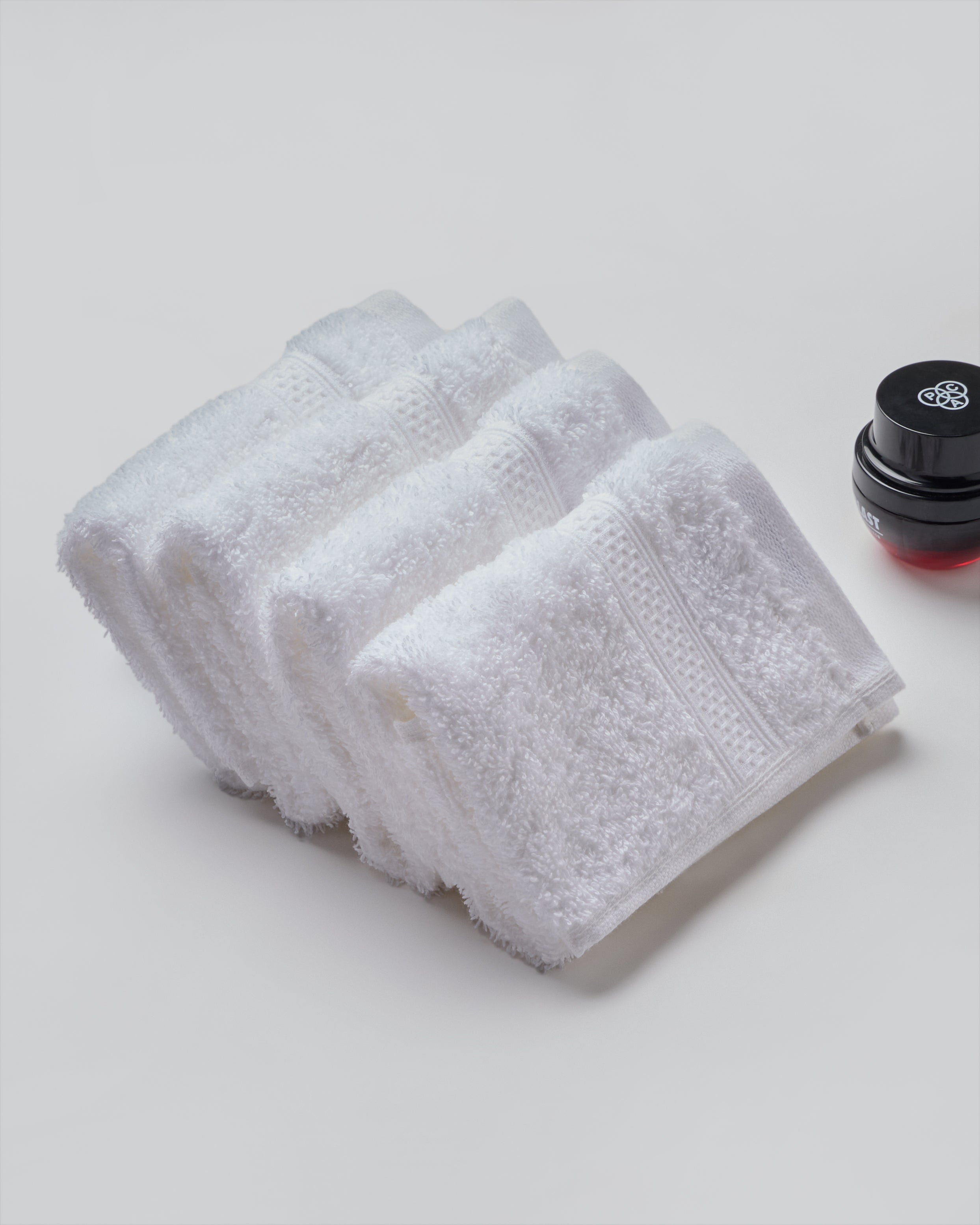 The Elite Collection | Face Towel | 450 GSM Pack of 4 | Star White