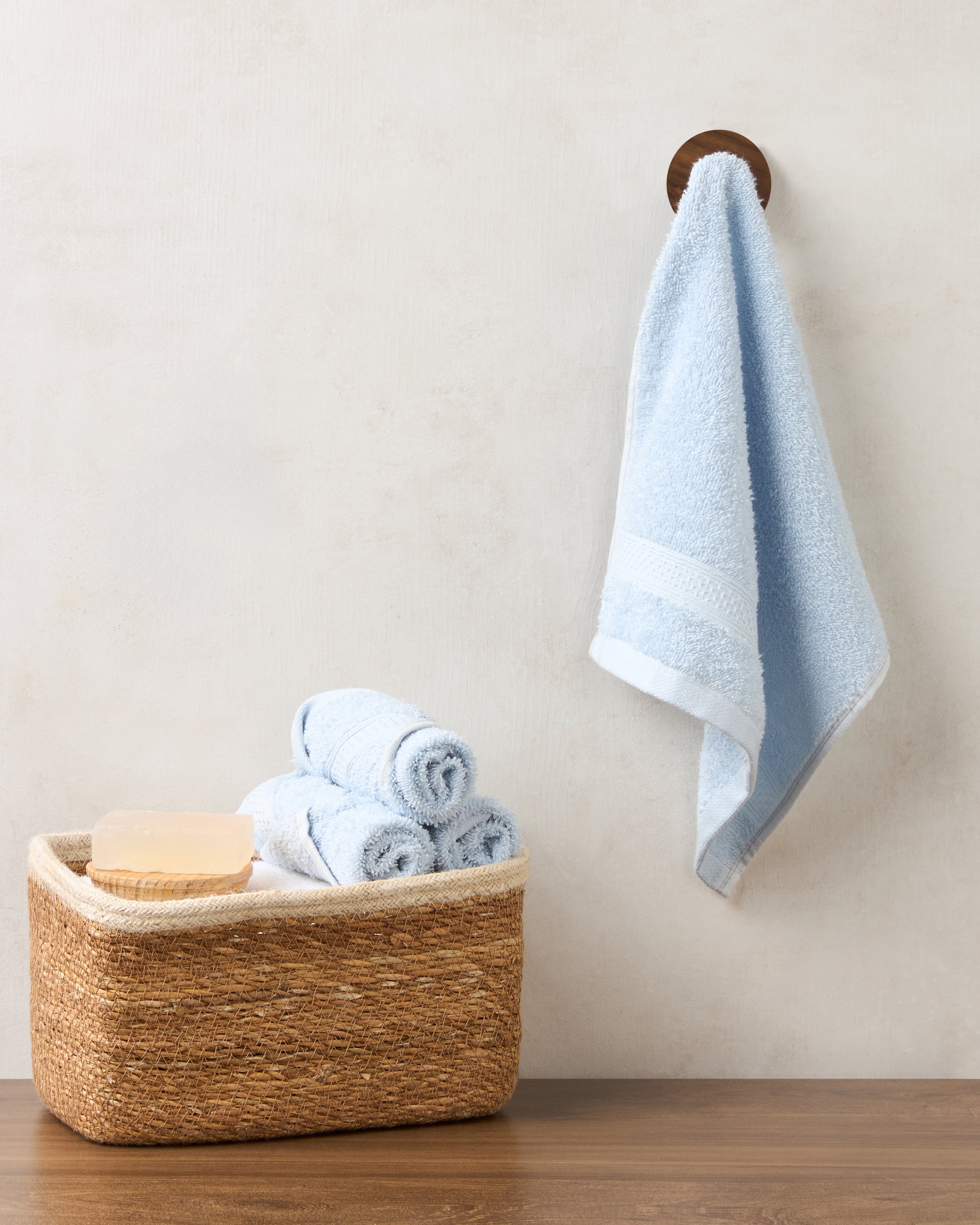 The Elite Collection | Face Towel | 450 GSM Pack of 4 | Cloudy Grey
