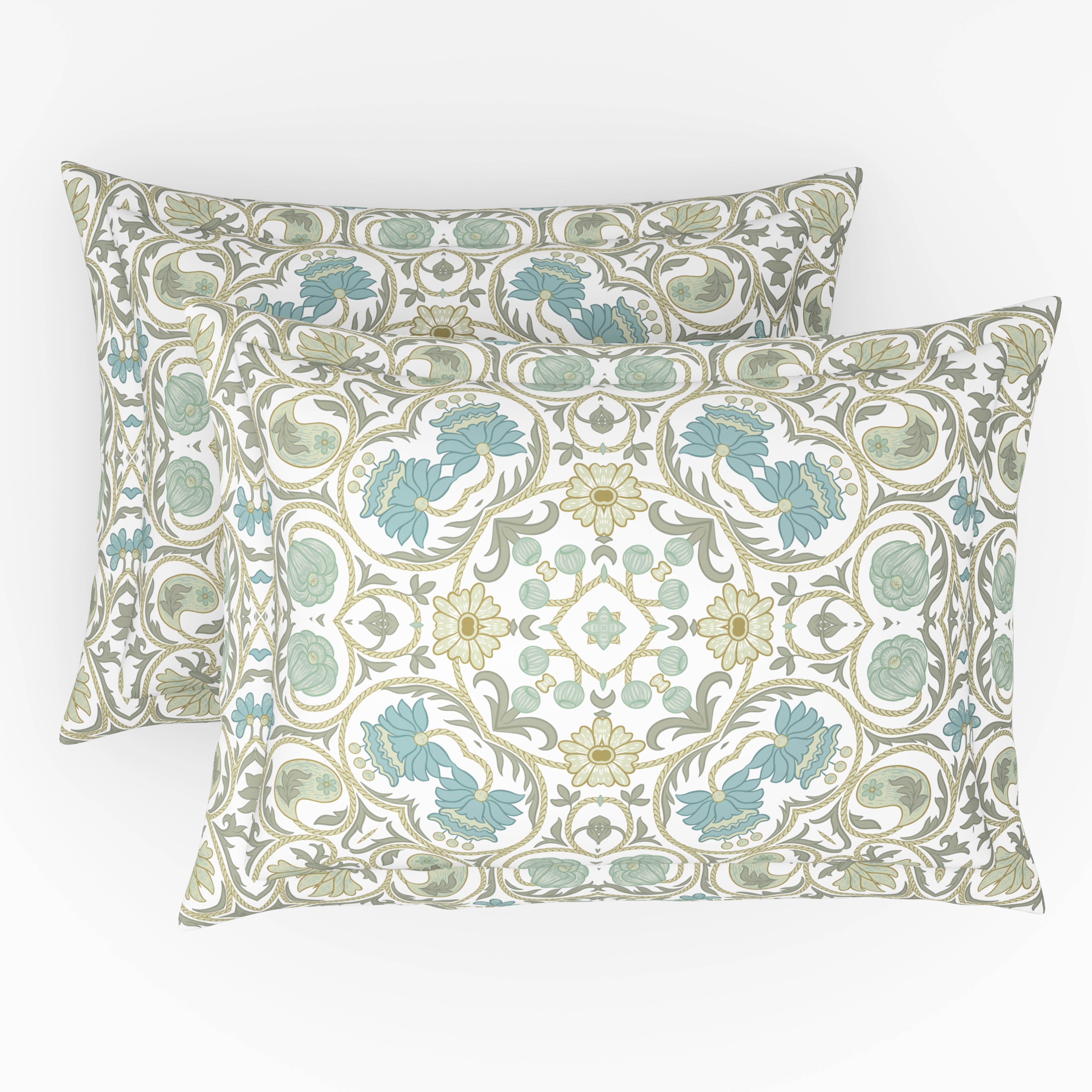 The Gifting Collection | King Bedsheet Set (1+2) | 300 TC | Gulbahar