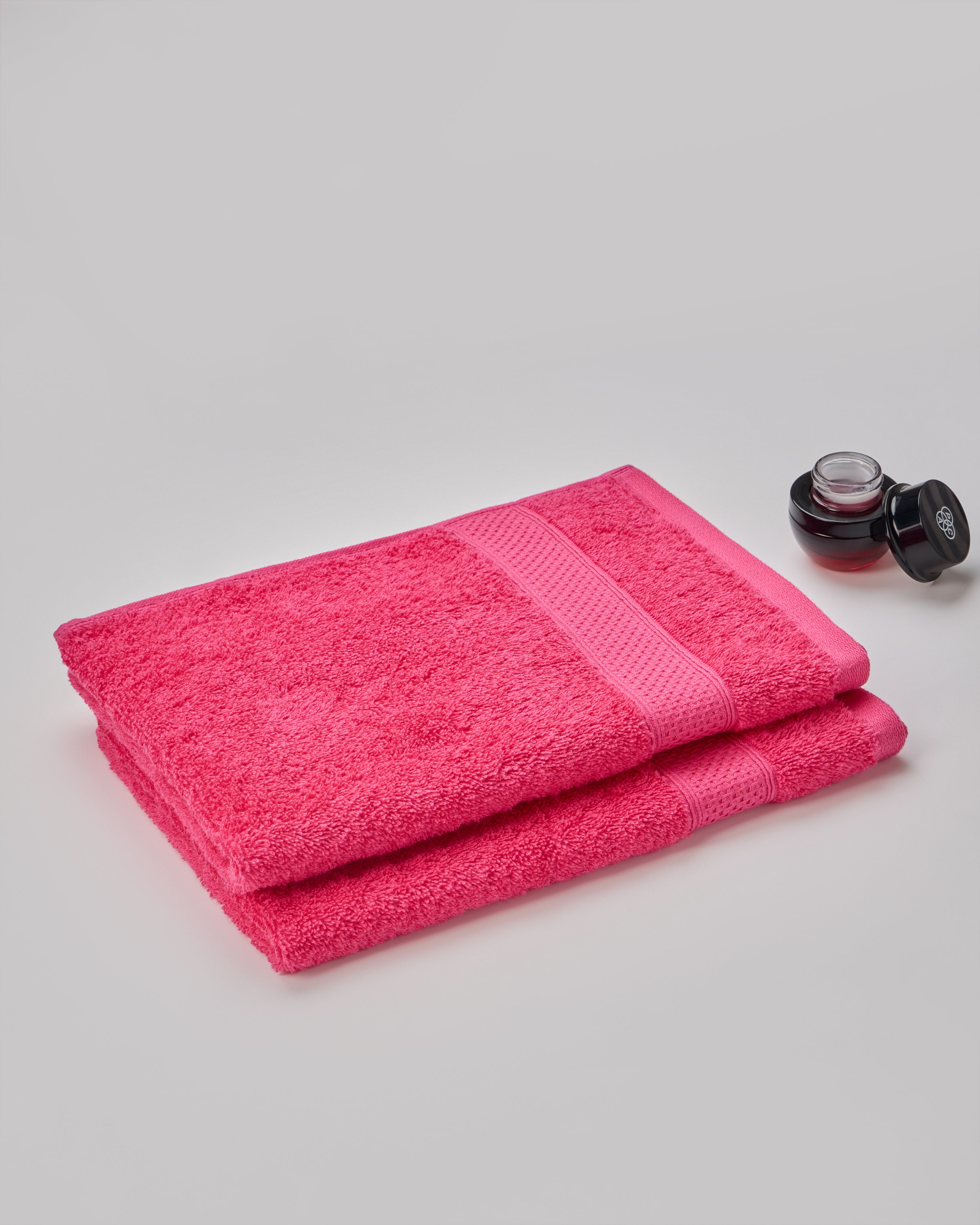 The Elite Collection | Hand Towel | 450 GSM Pack of 2 | Sorbet Pink