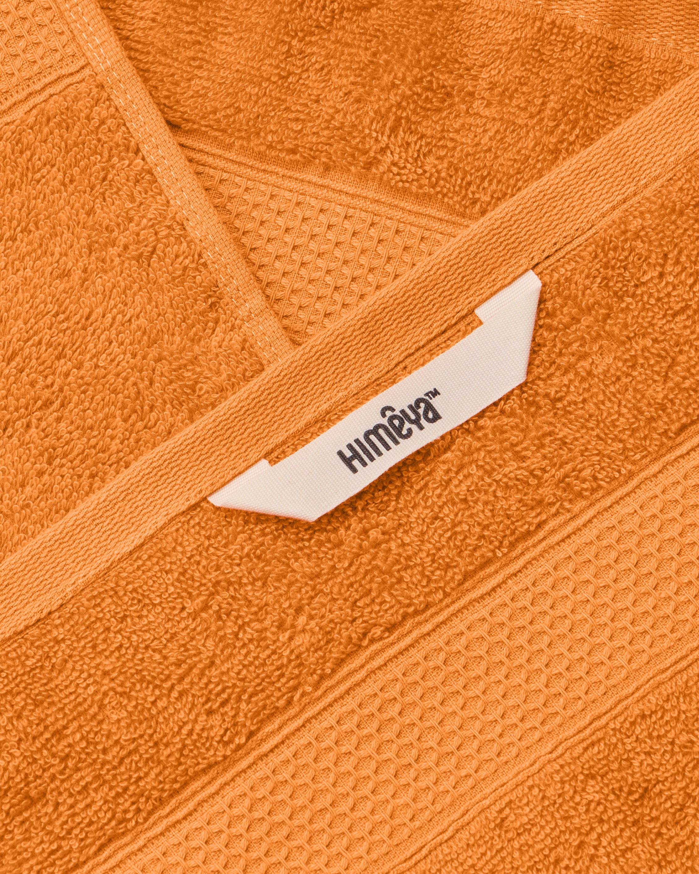 The Elite Collection | Hand Towel | 450 GSM Pack of 2 | Tangy Orange