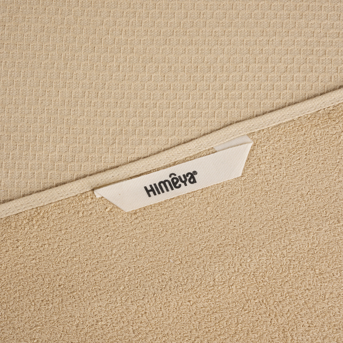 Classic Cotton|Bath Towel (Pack of 2) |380 GSM | Blue & Desert Sand