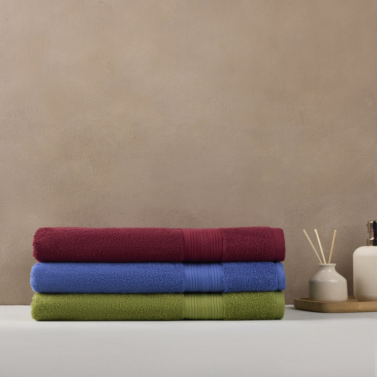 Cotton Basic | Bath Towel(Pack of3) | 500 GSM