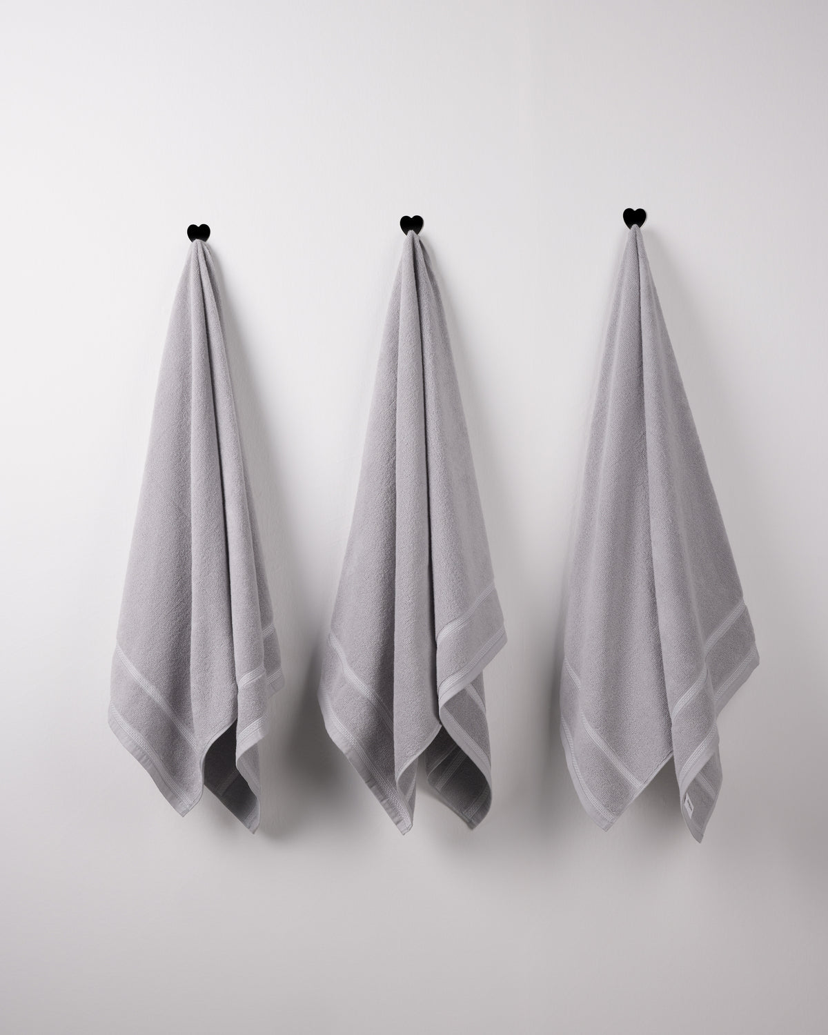 Zero Twist Cotton | Bath Towel (Pack of 3)| 500 GSM | Grey