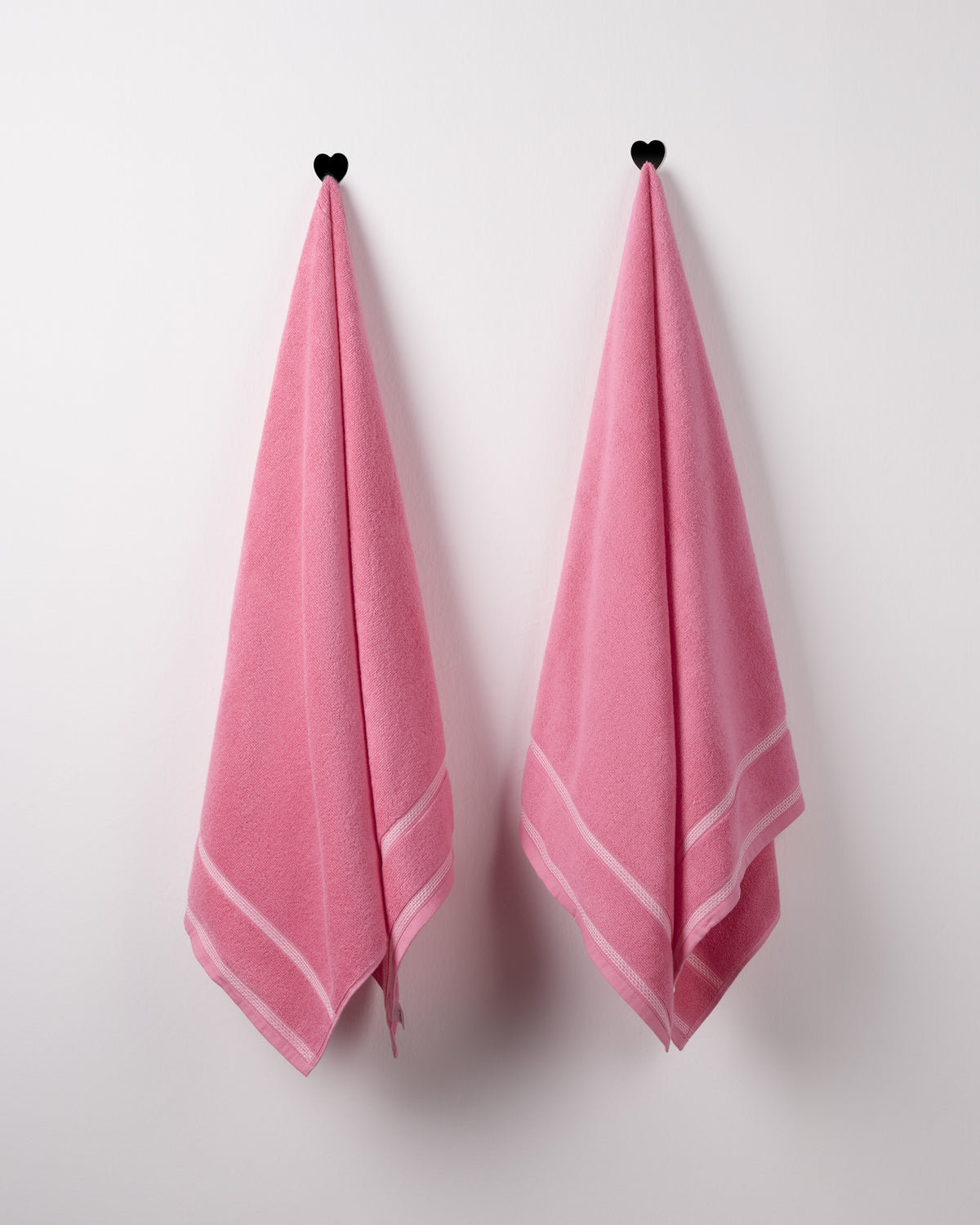 Zero Twist Cotton | Bath Towel (Pack of 2) | 350 GSM | Pink