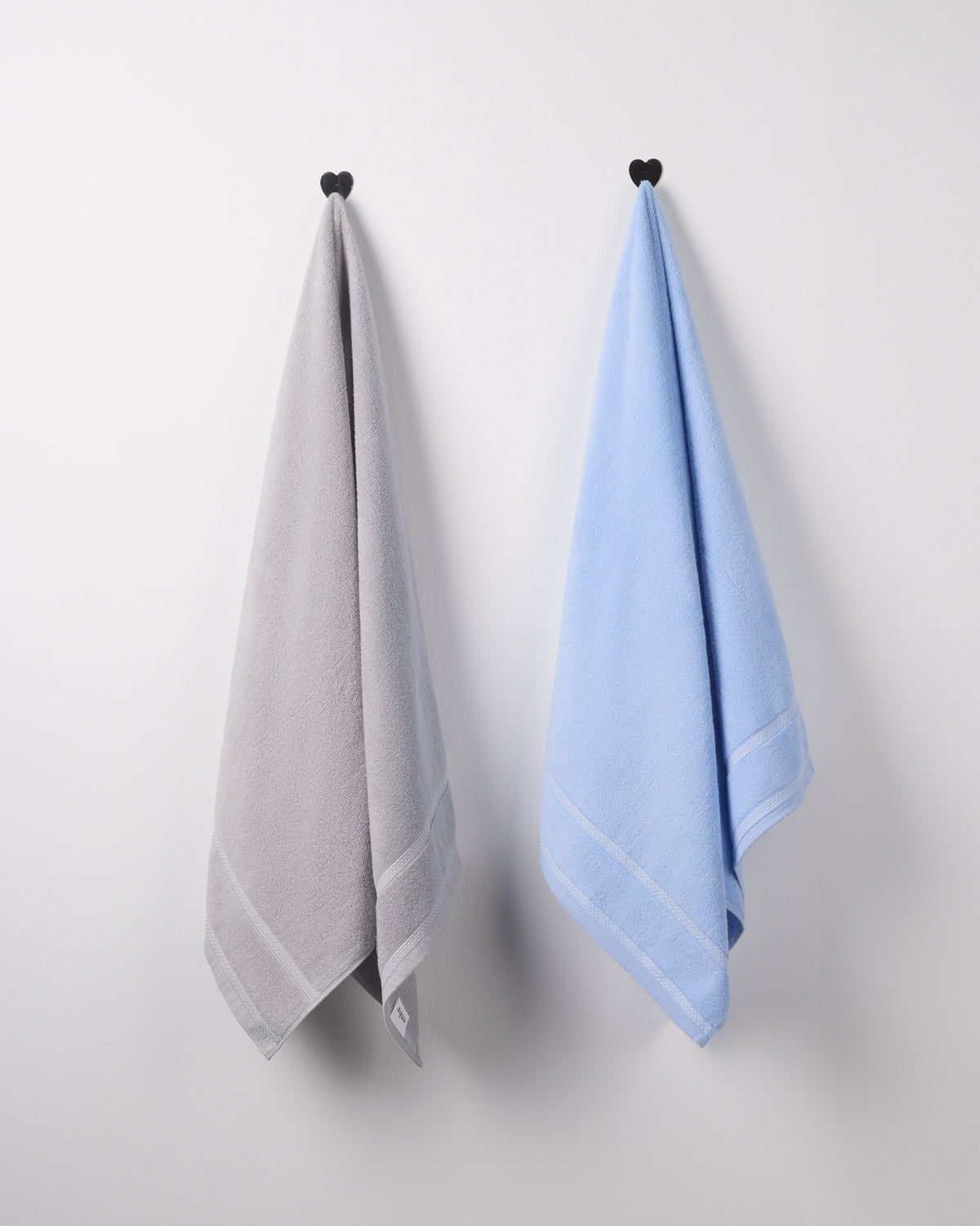 Zero Twist Cotton | Bath Towel | 350 GSM | Blue & Grey