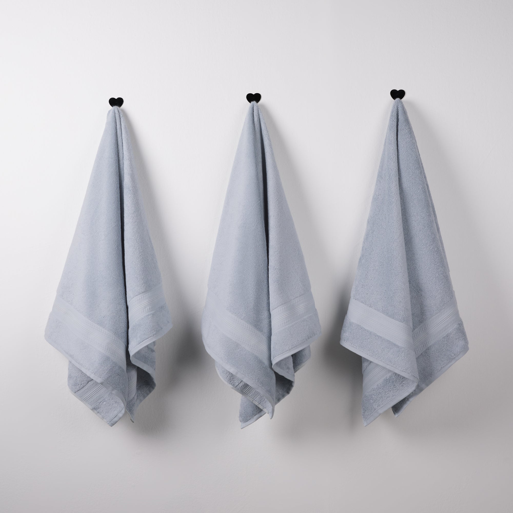 Bamboo Cotton | Bath Towel(Pack of 3) | 600 GSM | Blue