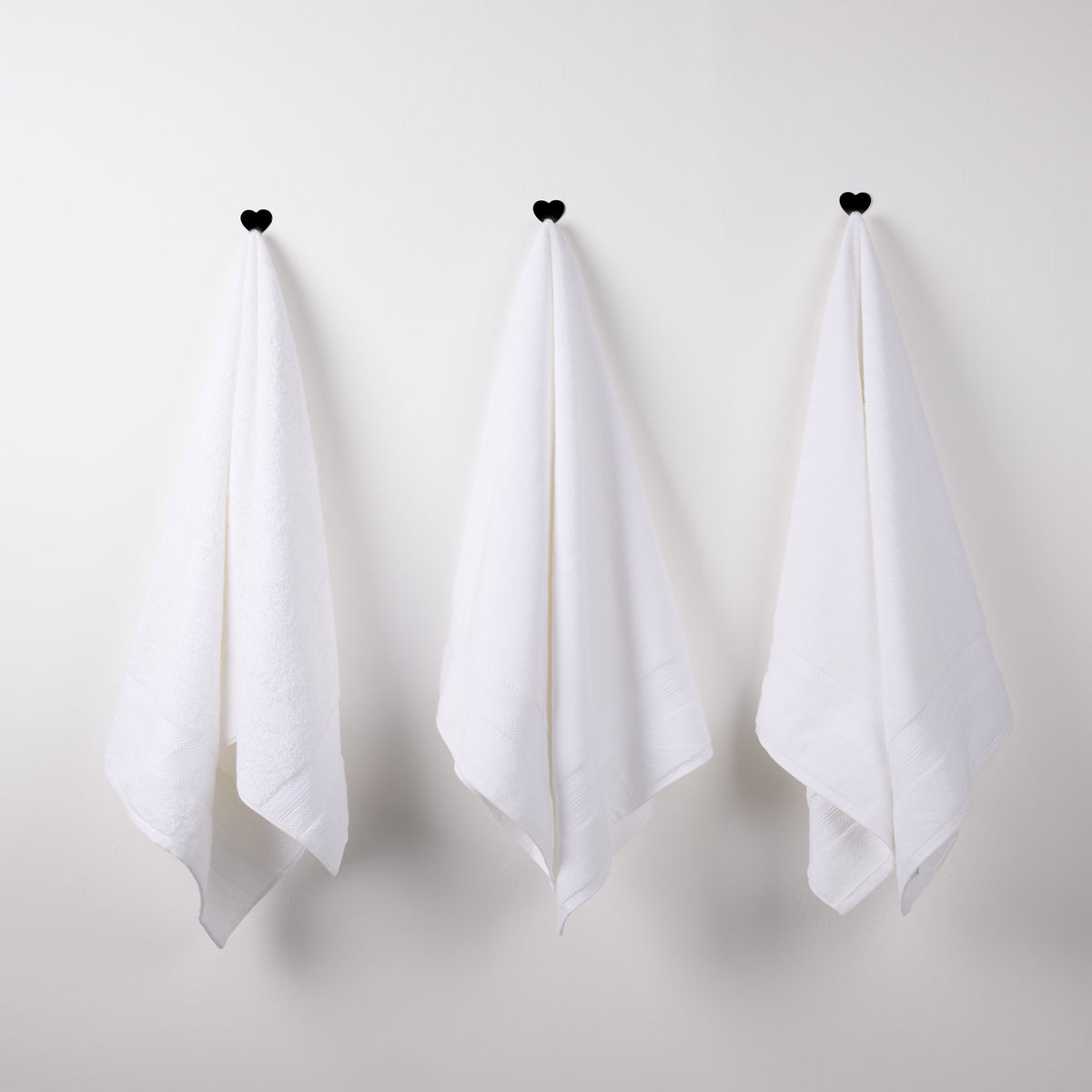 Bamboo Cotton | Bath Towel(Pack of 3) | 600 GSM | White