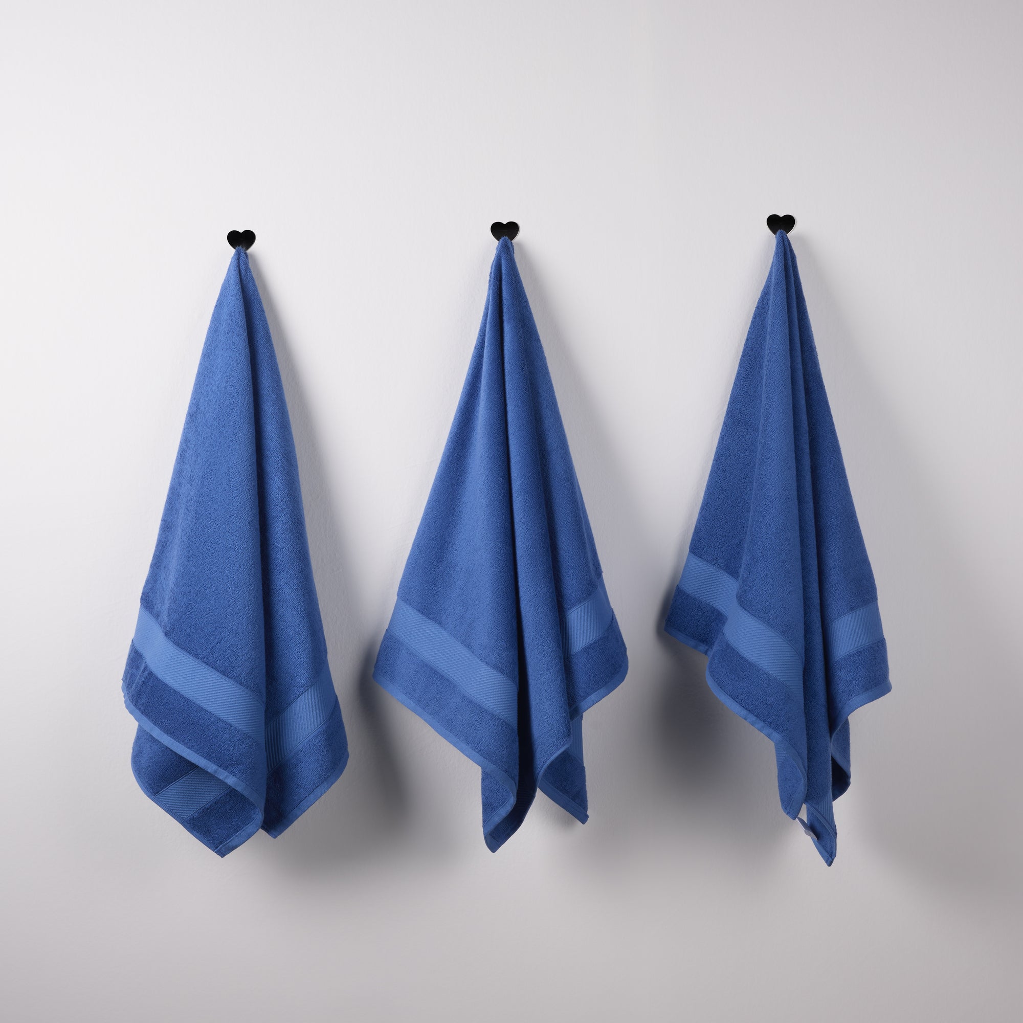 Bamboo Cotton | Bath Towel(Pack of 3) | 400 GSM | Blue