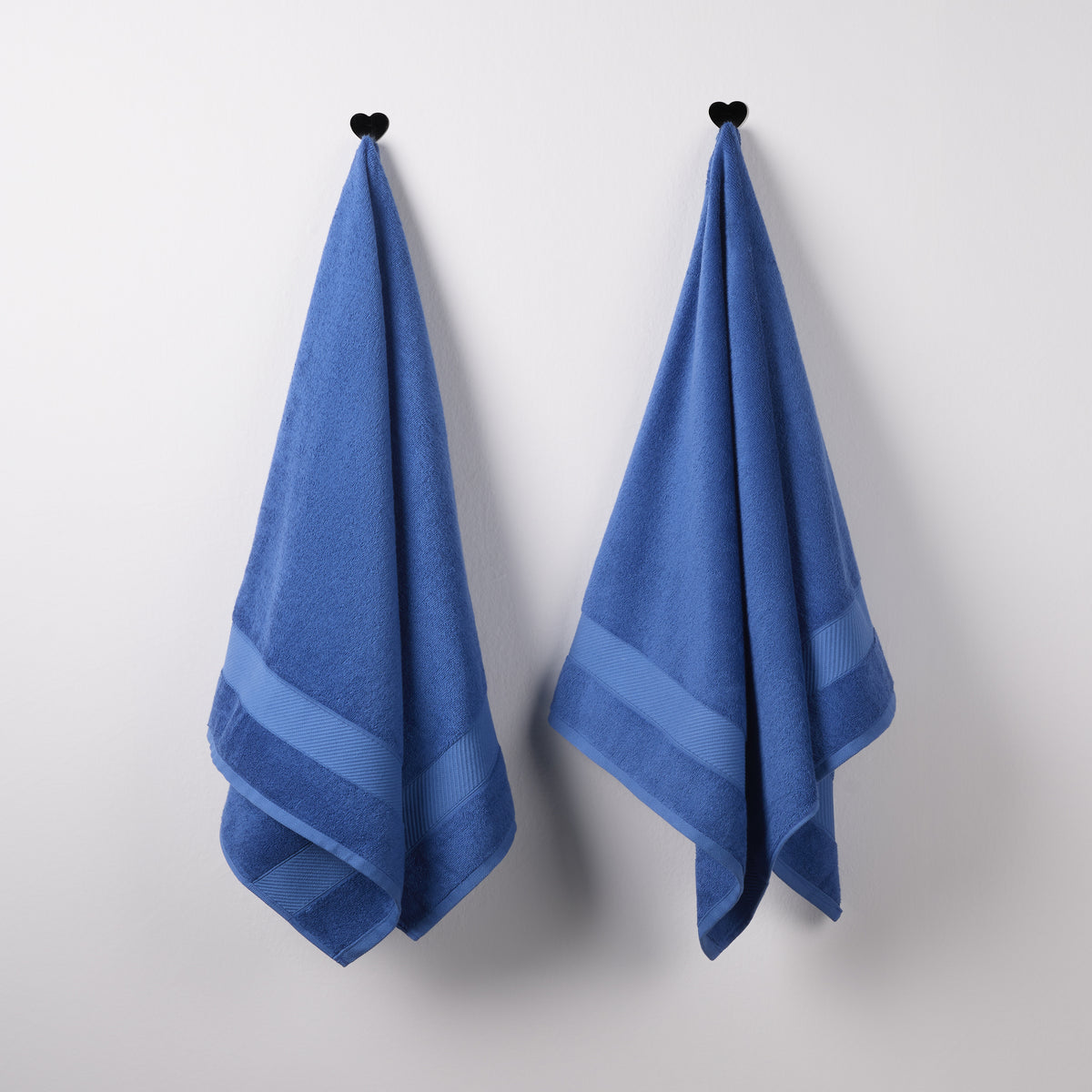 Bamboo Cotton | Bath Towel(Pack of 2) | 400 GSM | Nautical Blue