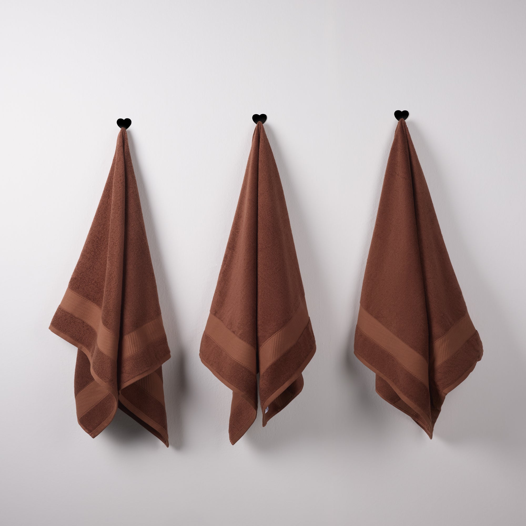 Bamboo Cotton | Bath Towel(Pack of 3) | 400 GSM | Brown