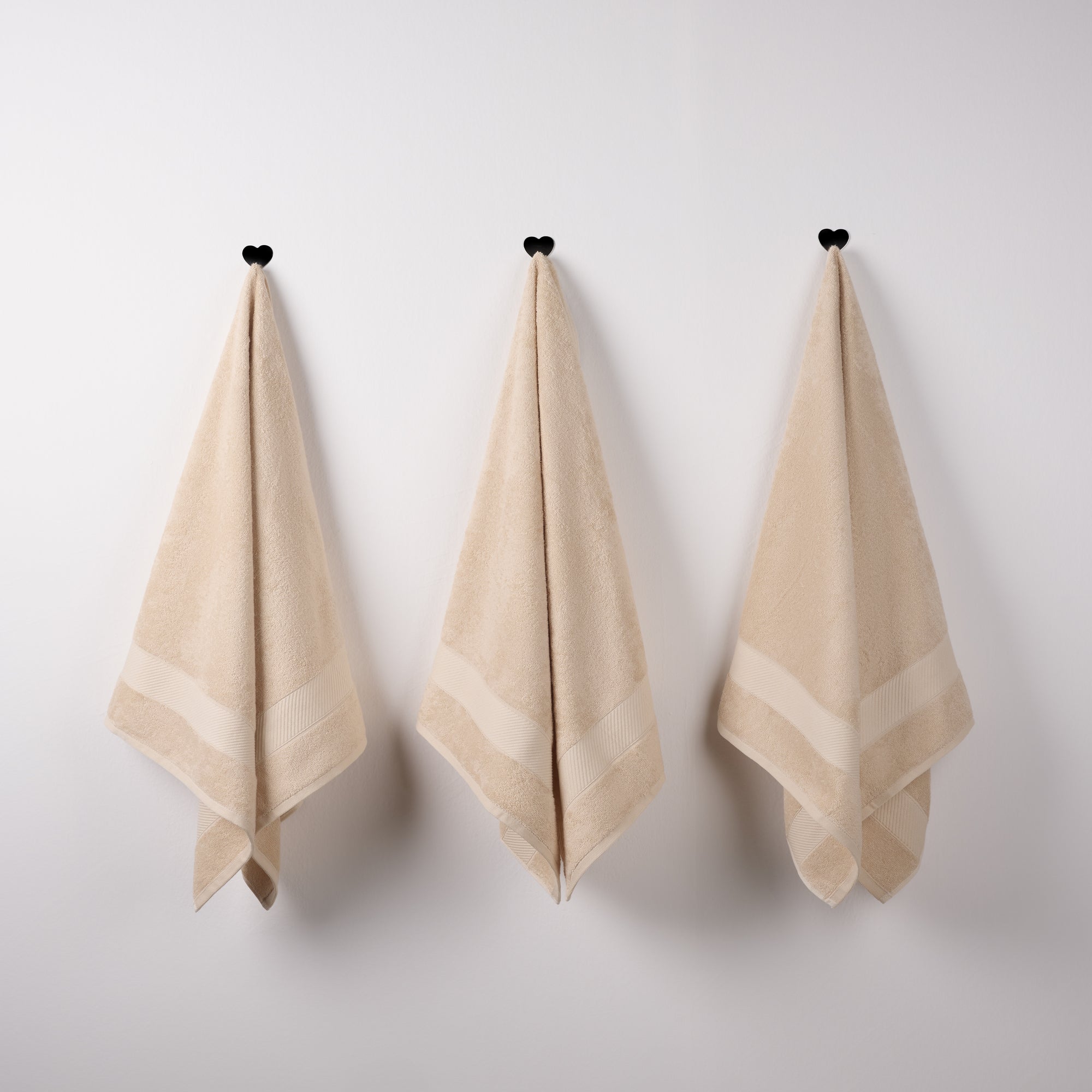 Bamboo Cotton | Bath Towel(Pack of 3) | 400 GSM | Desert Sand
