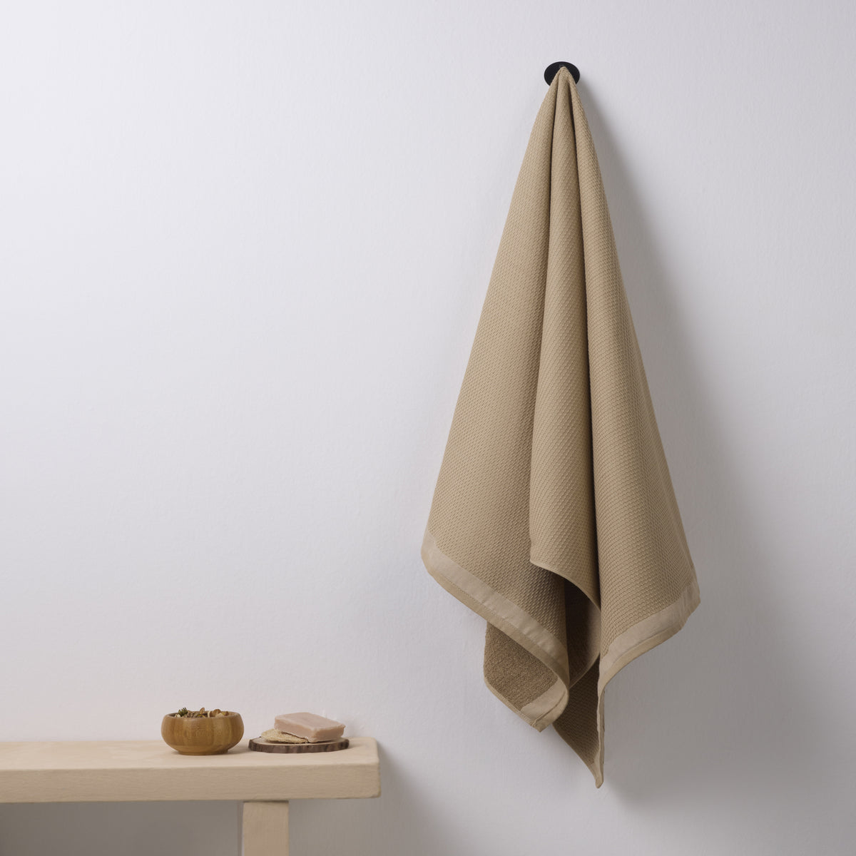 Classic Cotton|Bath Towel (Pack of 3) |380 GSM | Desert Sand