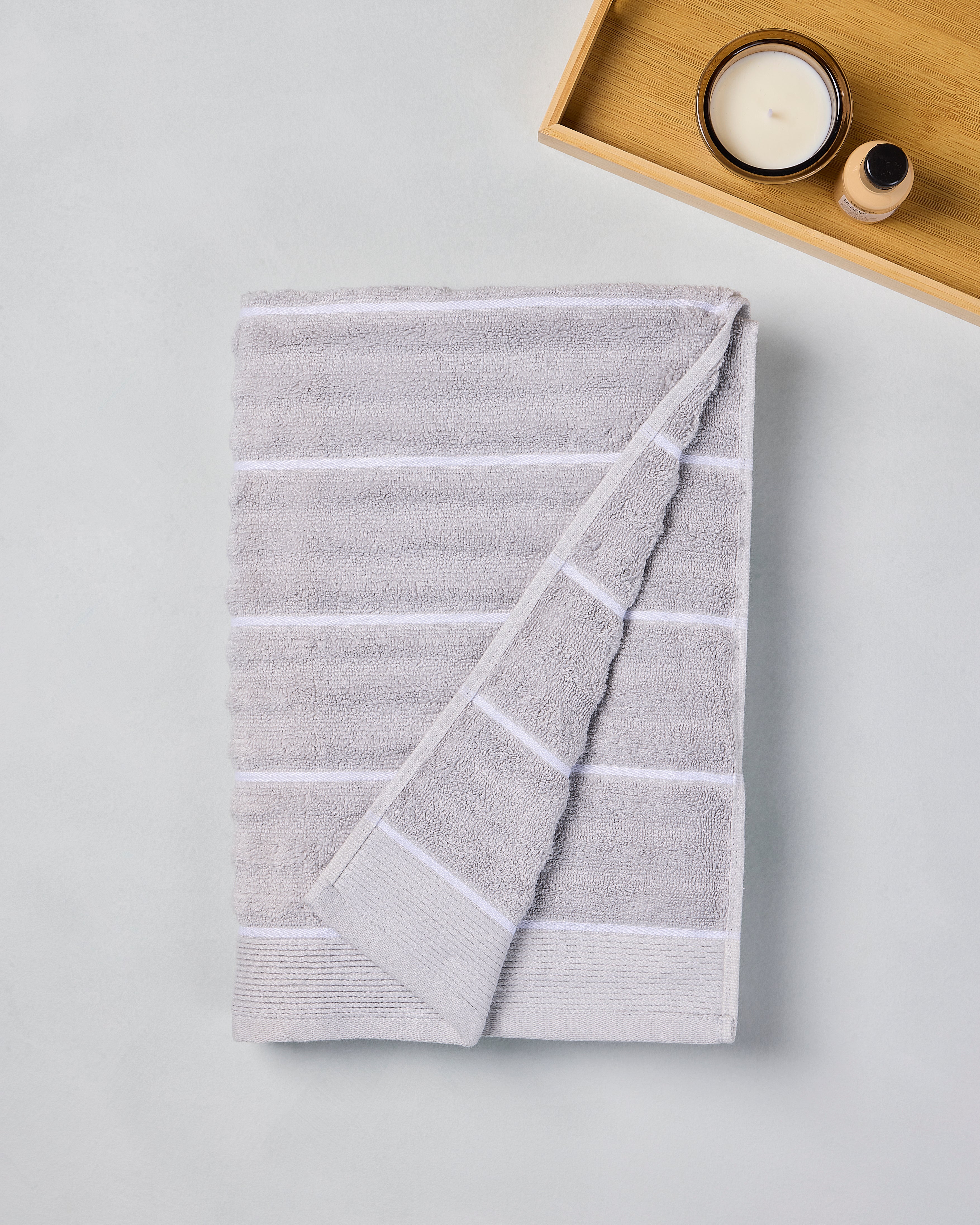 Elite Collection, Plush Quickdry | Bath Towel | 550 GSM - Light Grey by Himeya